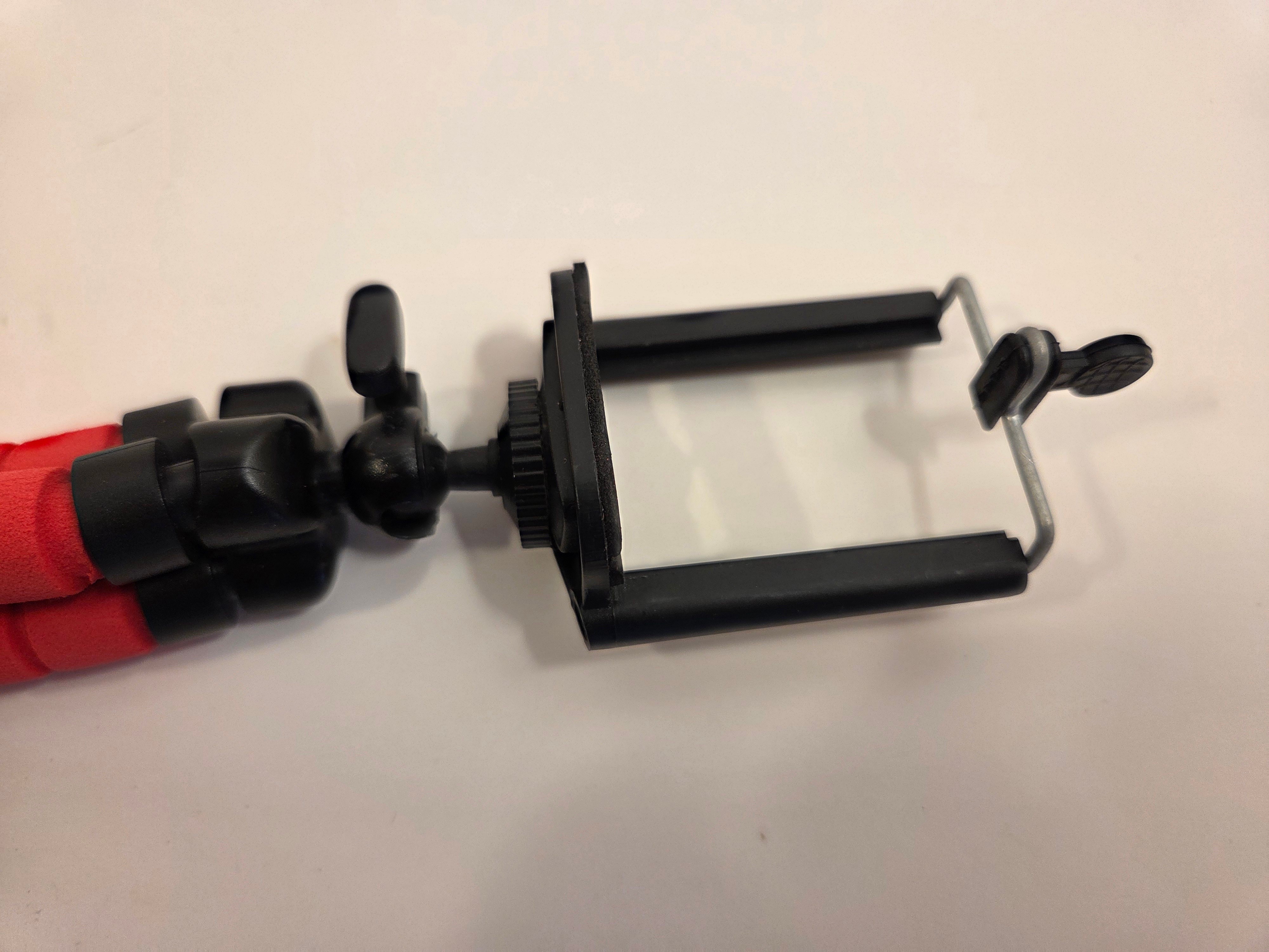 Flexible Phone Tripod with Holder – Red - photo 5