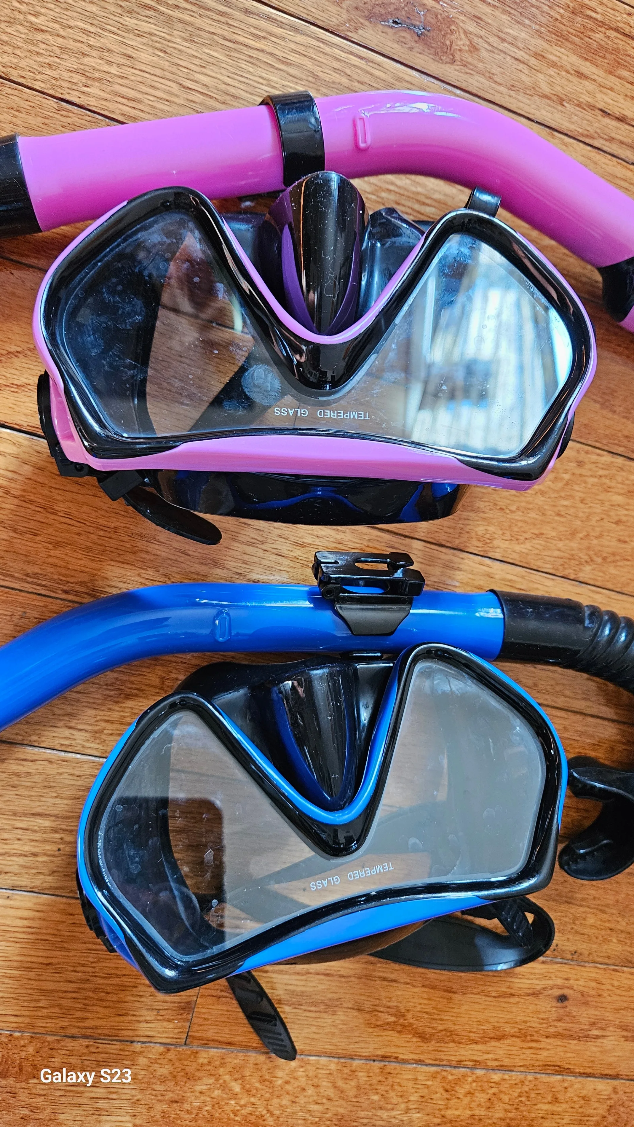 Snorkel Mask Set - Blue & Pink image indicator(2)