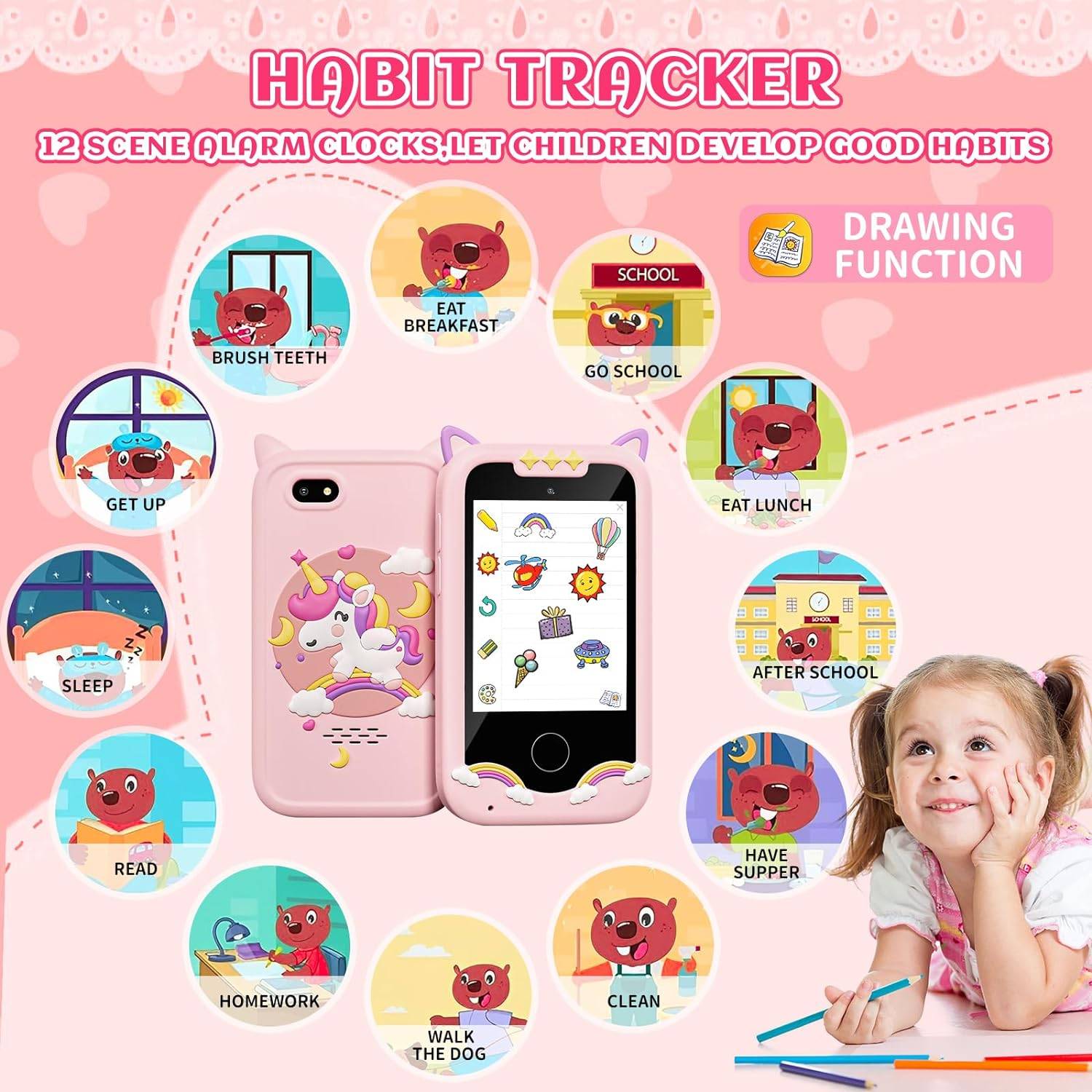 Kids Toy Phone - Pink Unicorn Case - photo 4
