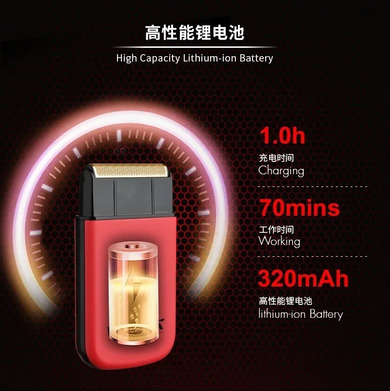 WMARK NG-7901 Ultra Thin Men's Shaver Mini Stainless