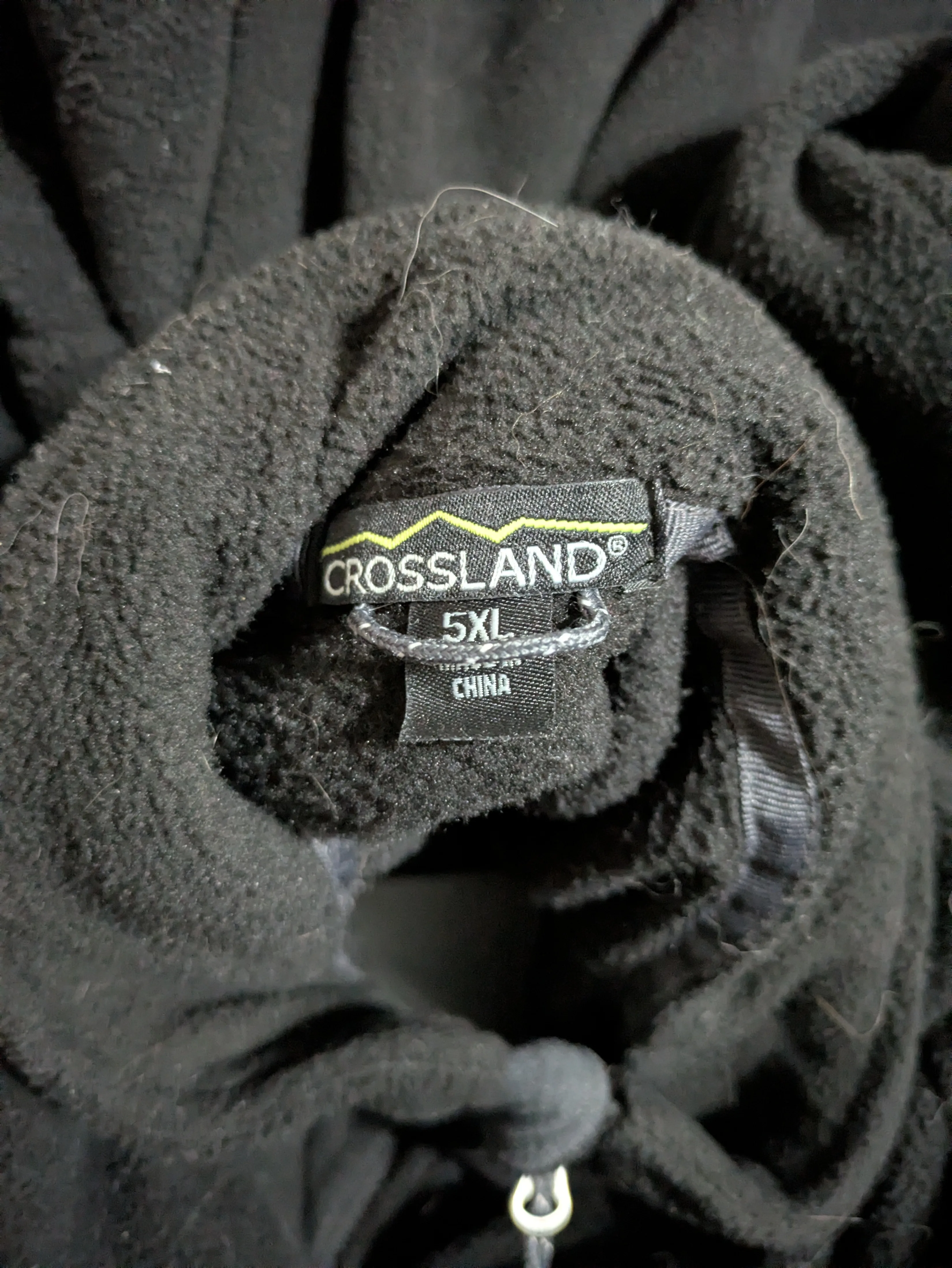 Crossland Black Fleece Jacket - Size 5XL image indicator(2)