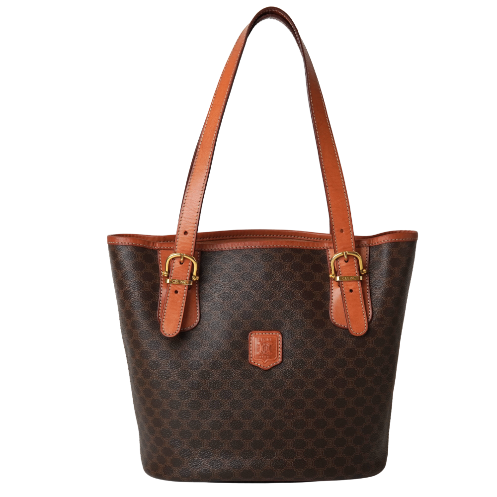 CELINE Macadam Tote Bag – Vintage Bucket Style