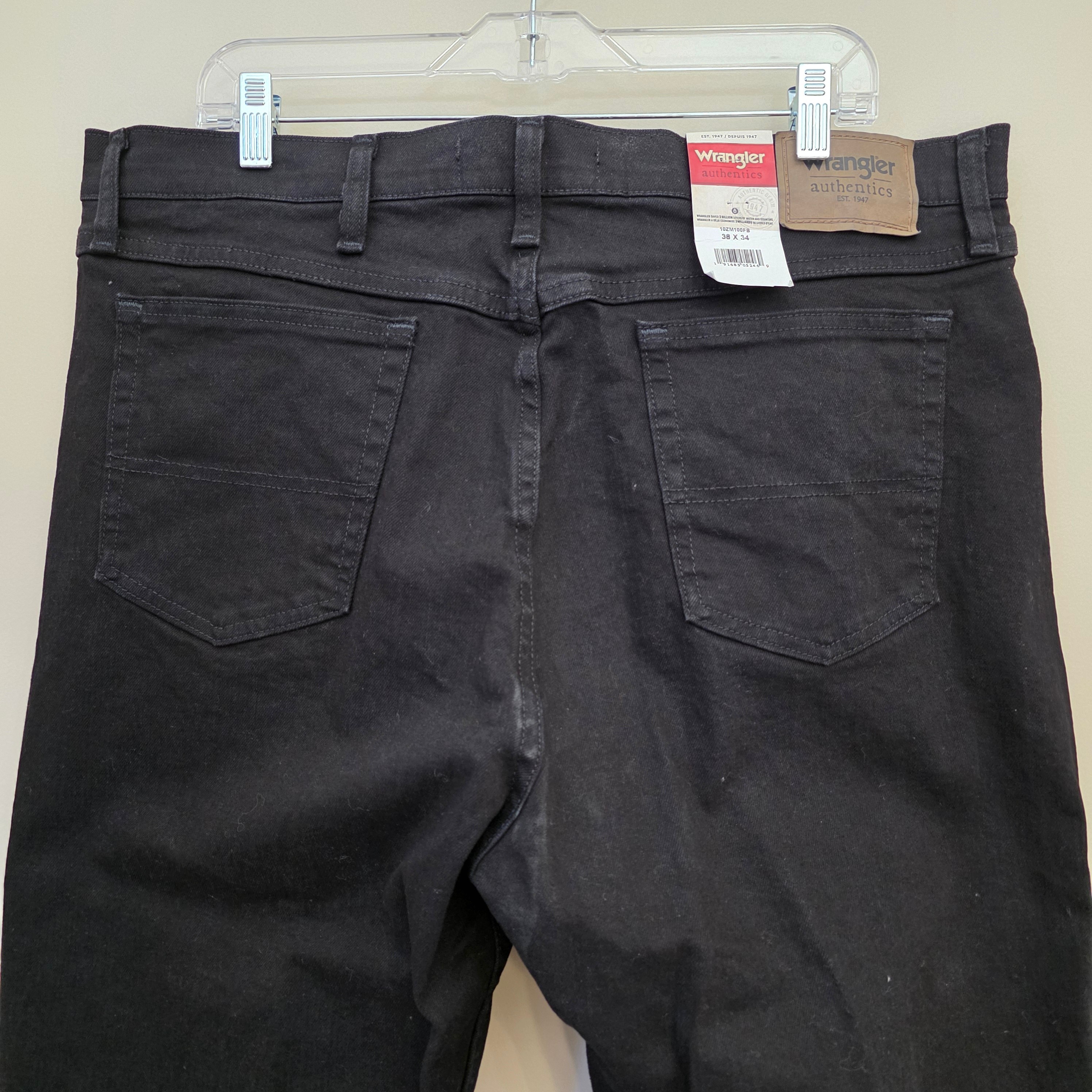 New Wrangler Men’s Black Jeans Size 38x34 - photo 4