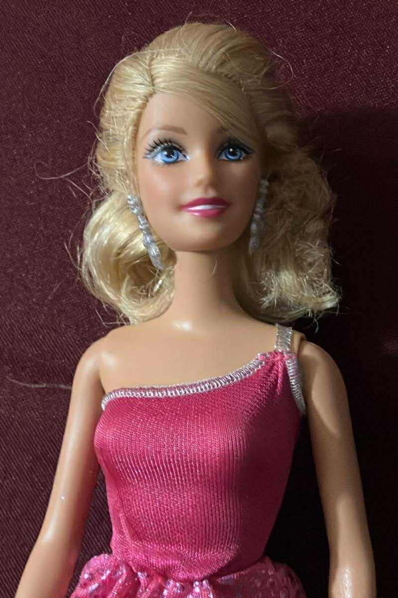 Mattel Barbie Fashionistas Doll Pink shoes and Dress Sparkle Ear - photo 2