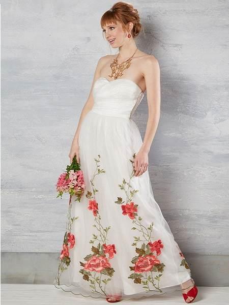 Size 2 Embroidered Floral Tulle Dress
