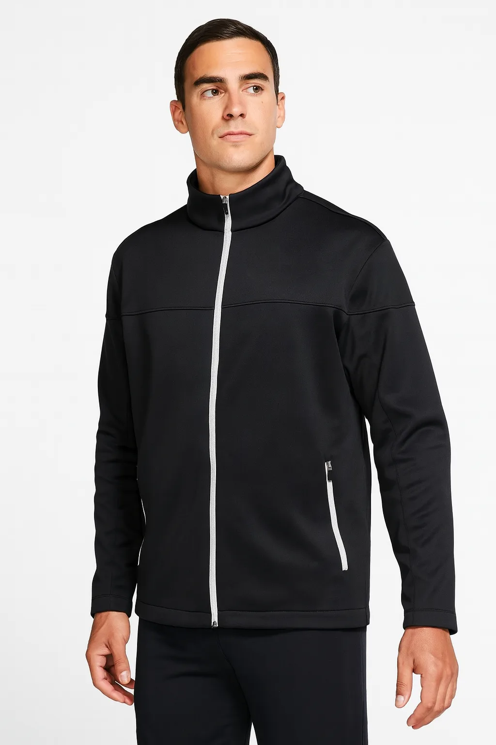 🔥 NIKE GOLF Therma-FIT Men's Full-Zip Workout Jacket Black Sz(L)