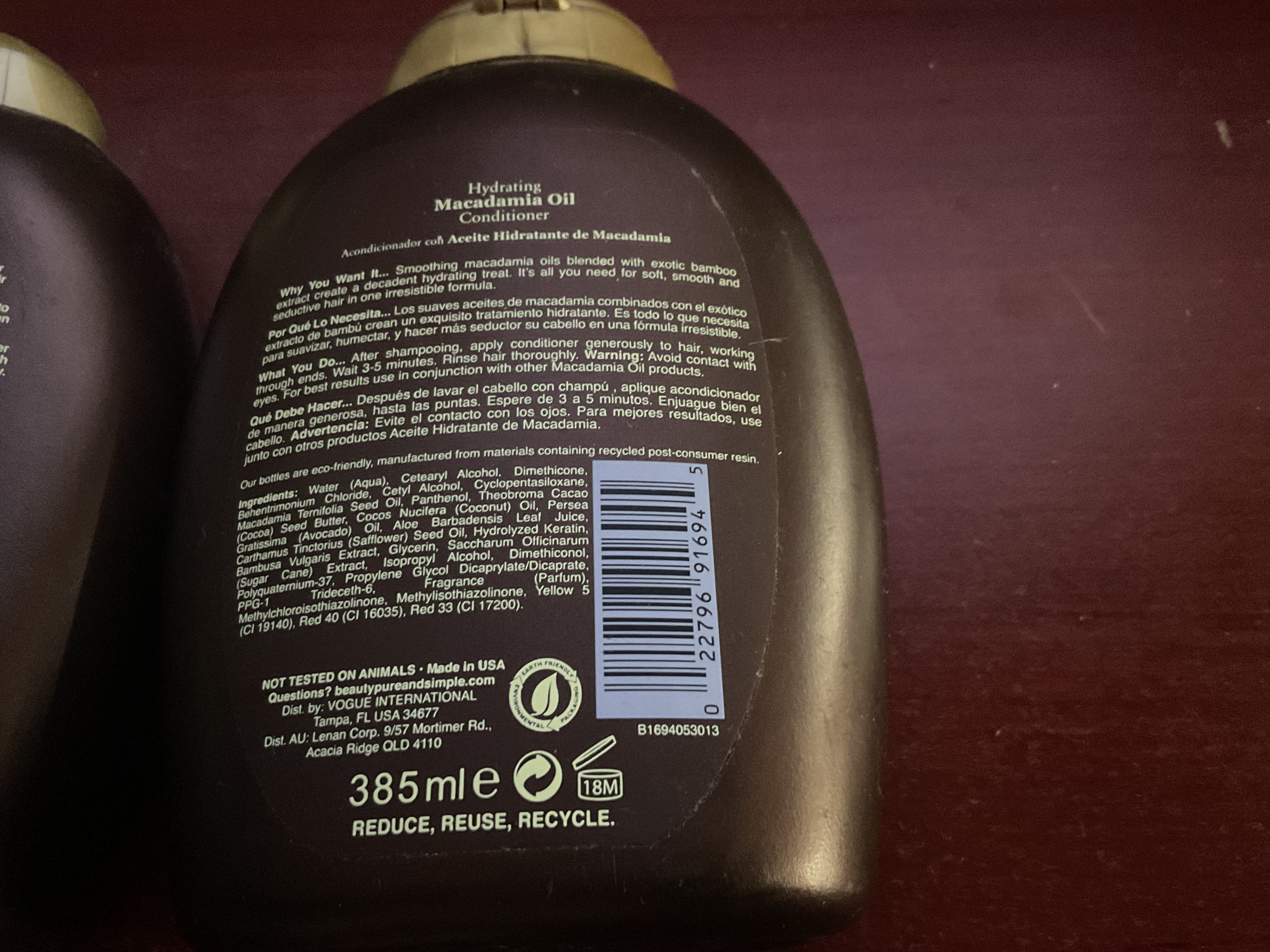 OGX Hydrating Macadamia Oil Shampoo & Conditioner Set - photo 4