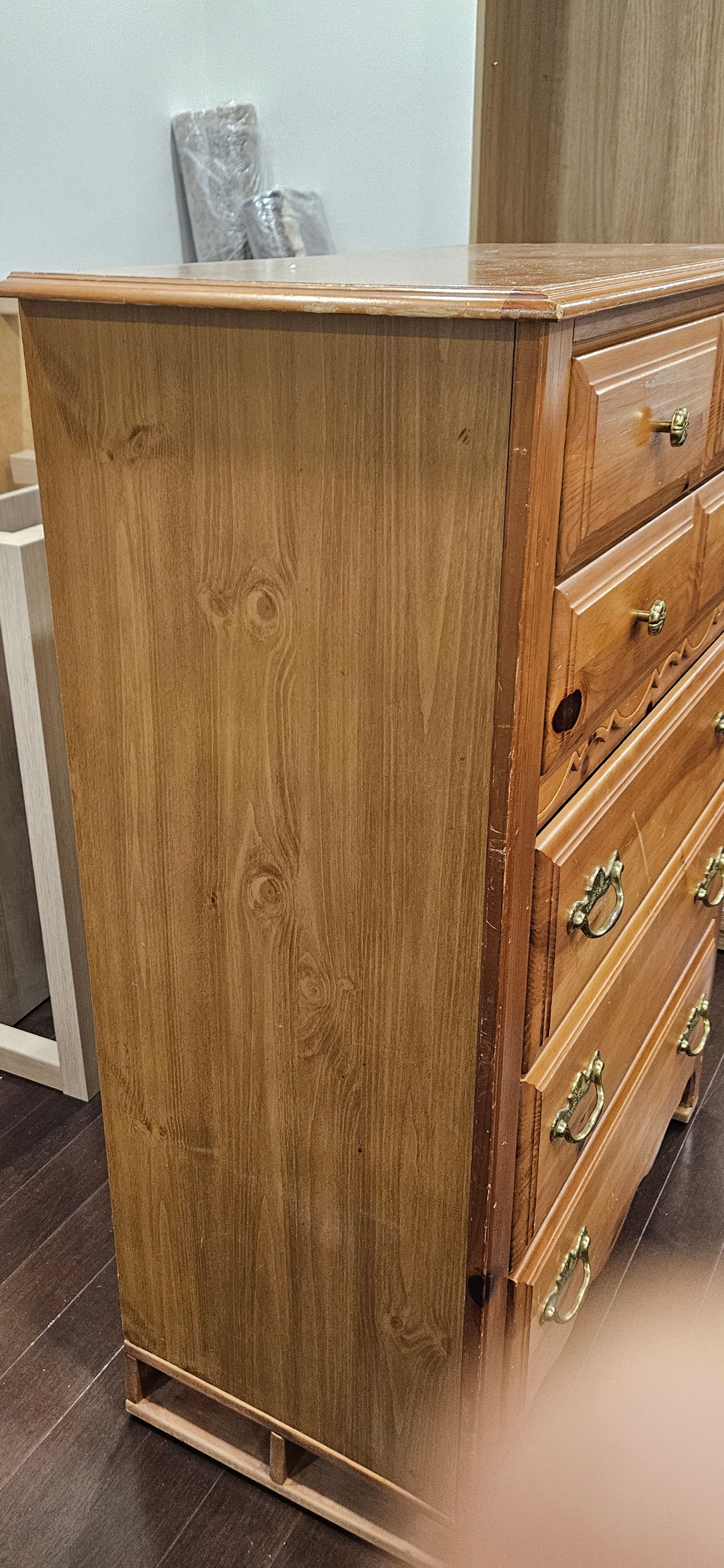 Moveout Sale || Solid Oak Bedroom Dresser || 5 Full Size Drawer - photo 3