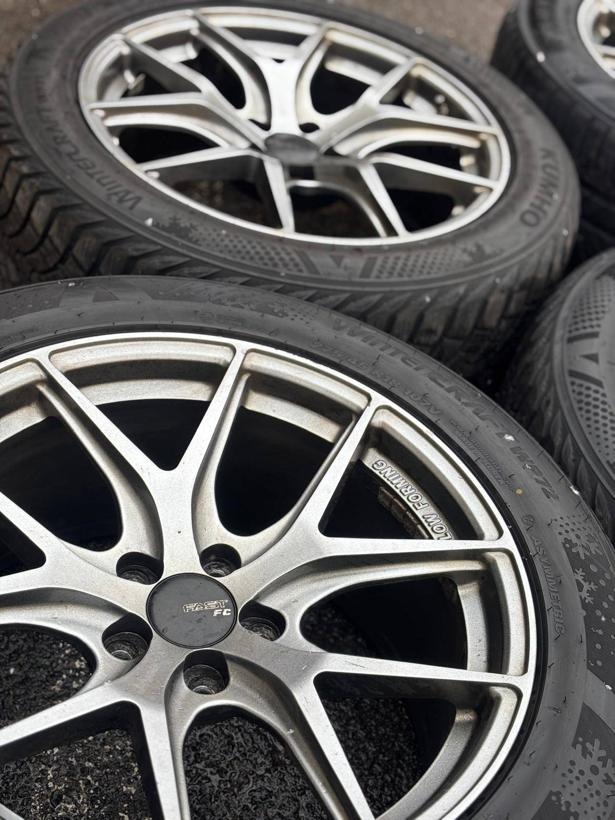 18”FC04 staggered(5x114)+Kumho snows-MUSTANG/Genisis/350Z/370Z/ - photo 5