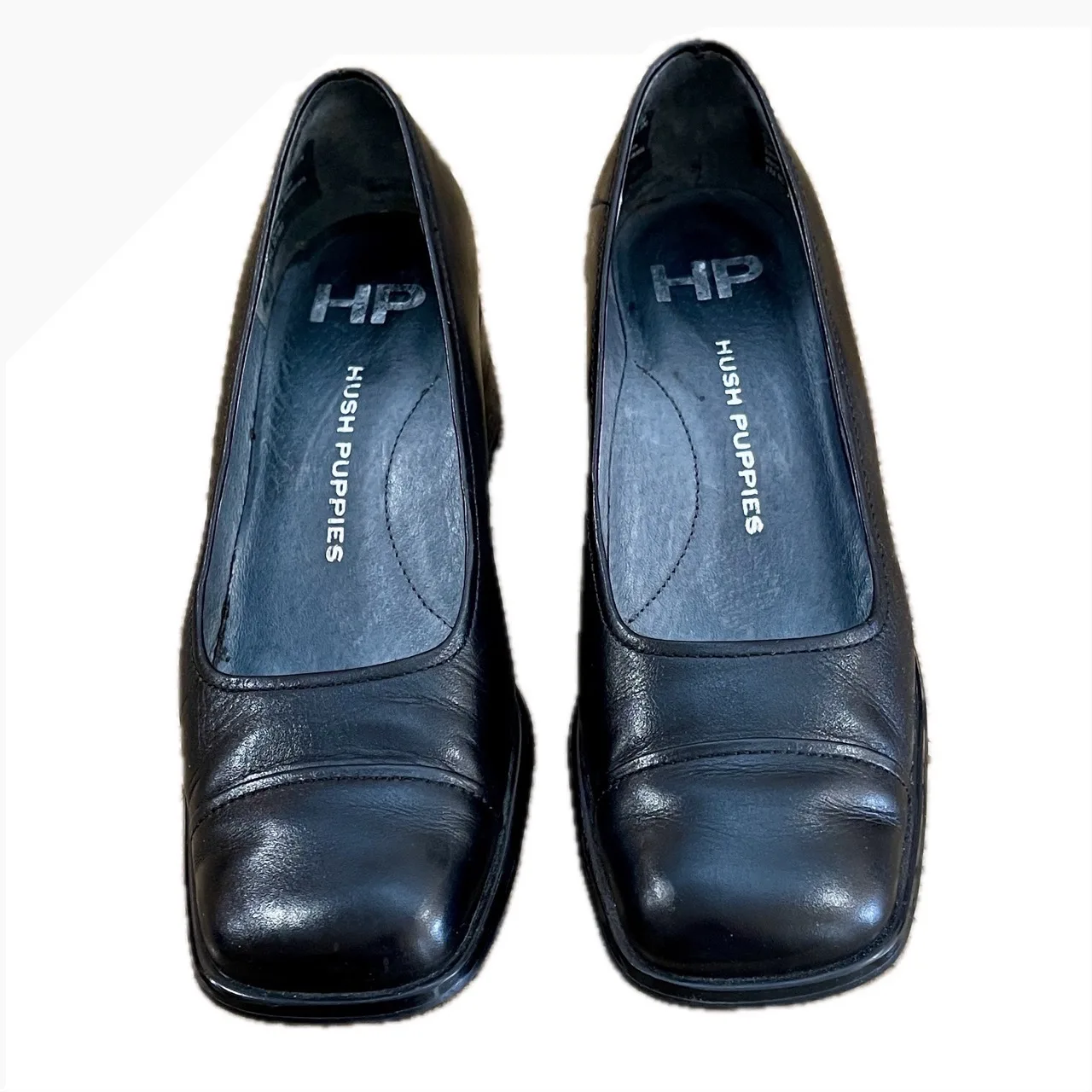 Hush Puppies Black Leather Pumps - Size 8 image indicator(2)