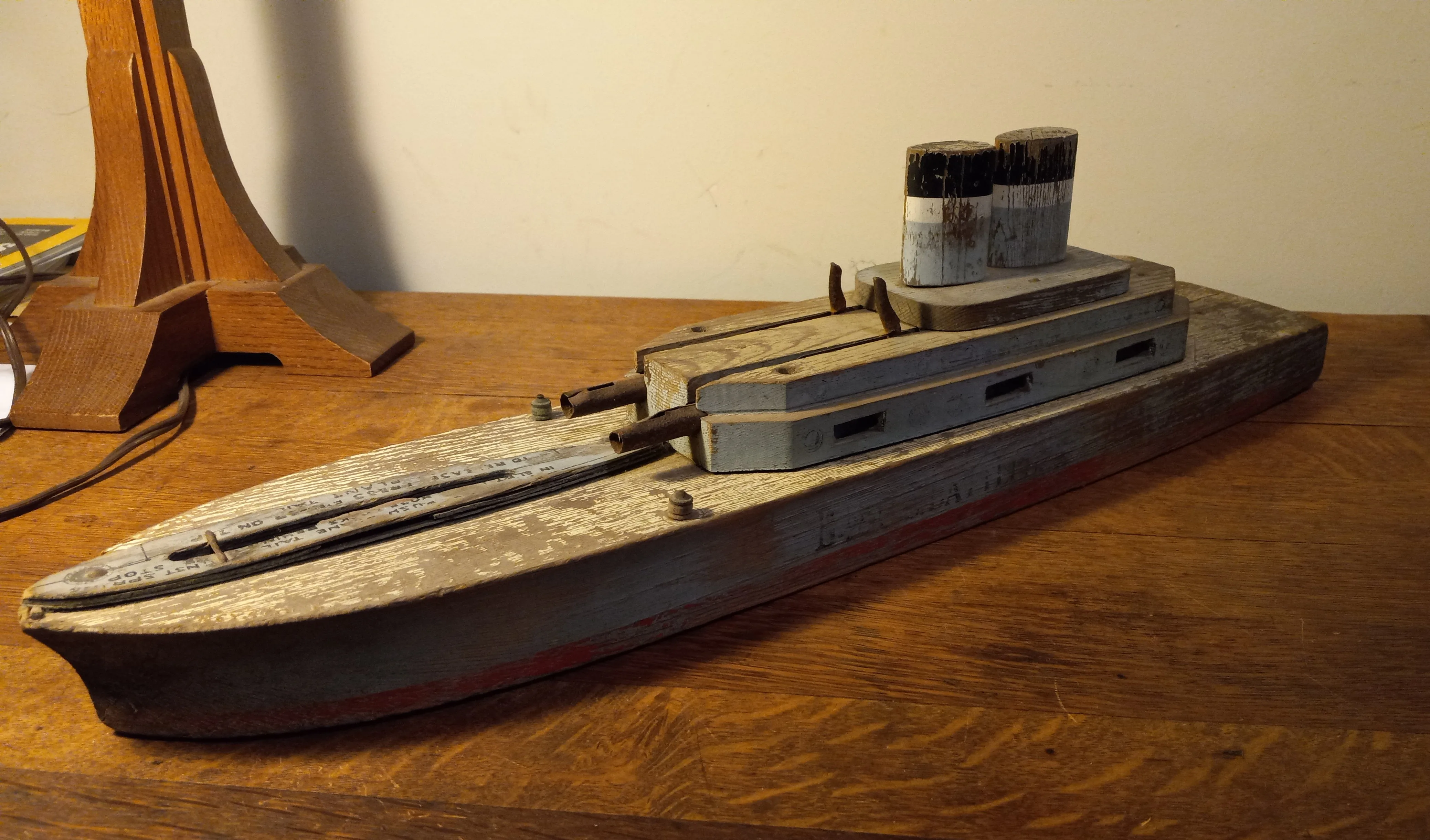 Children's Wooden Ship Toy