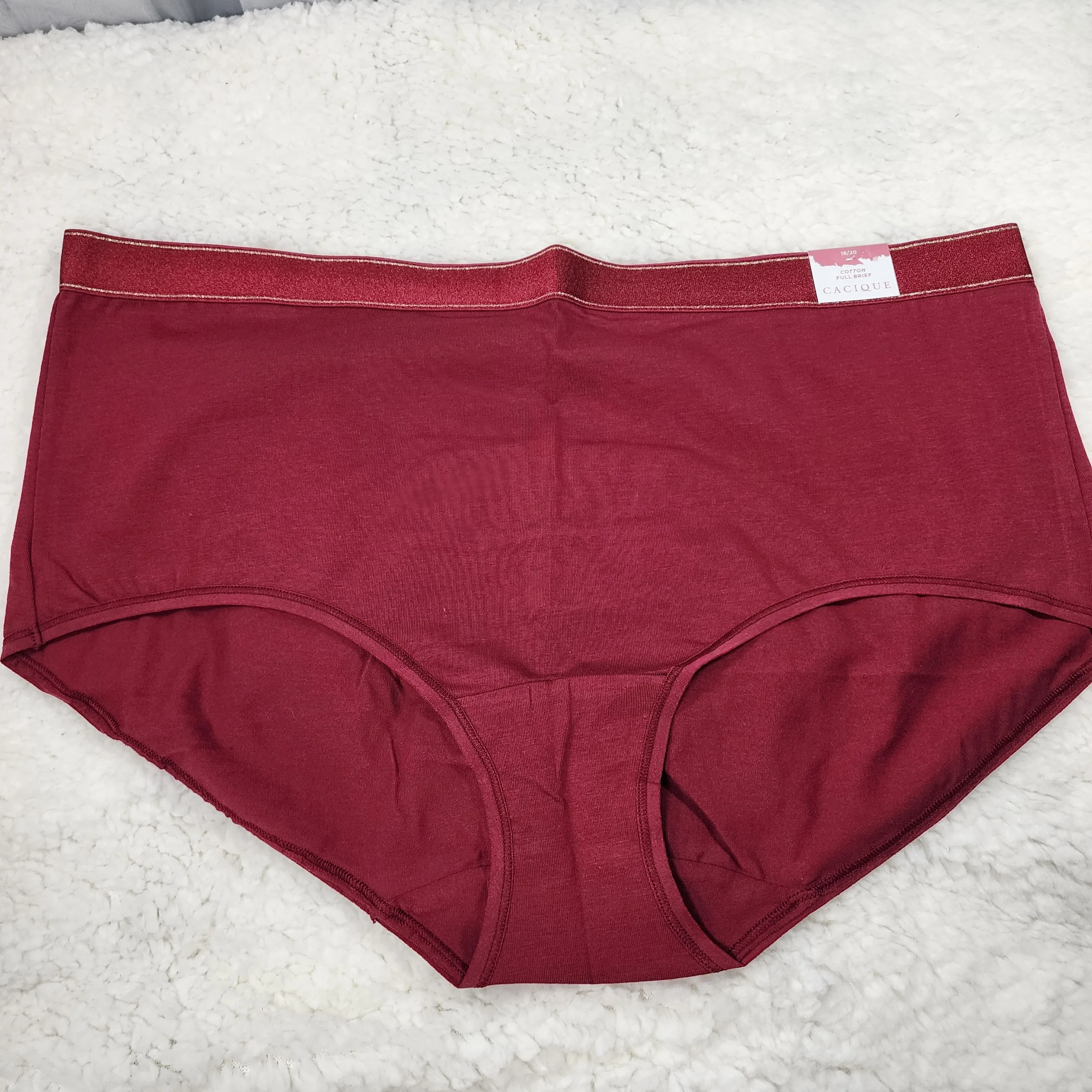18/20 Lane Bryant Cotton Full Brief Panty With Wide Waistband image indicator(8)