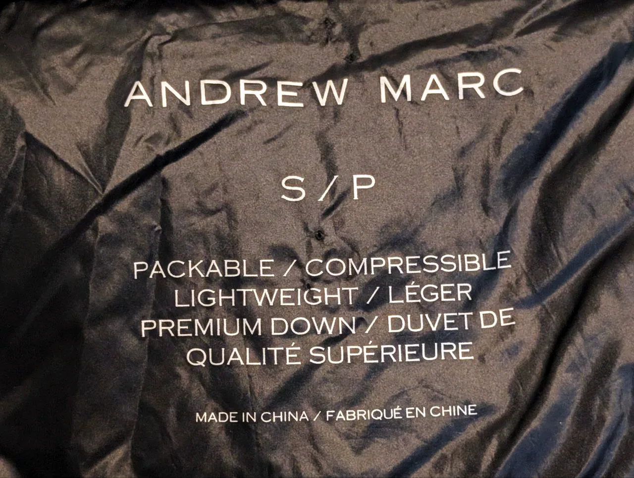 ANDREW MARC Women Blck Packable Duck Down Puffer Winter Jacket S image indicator(10)