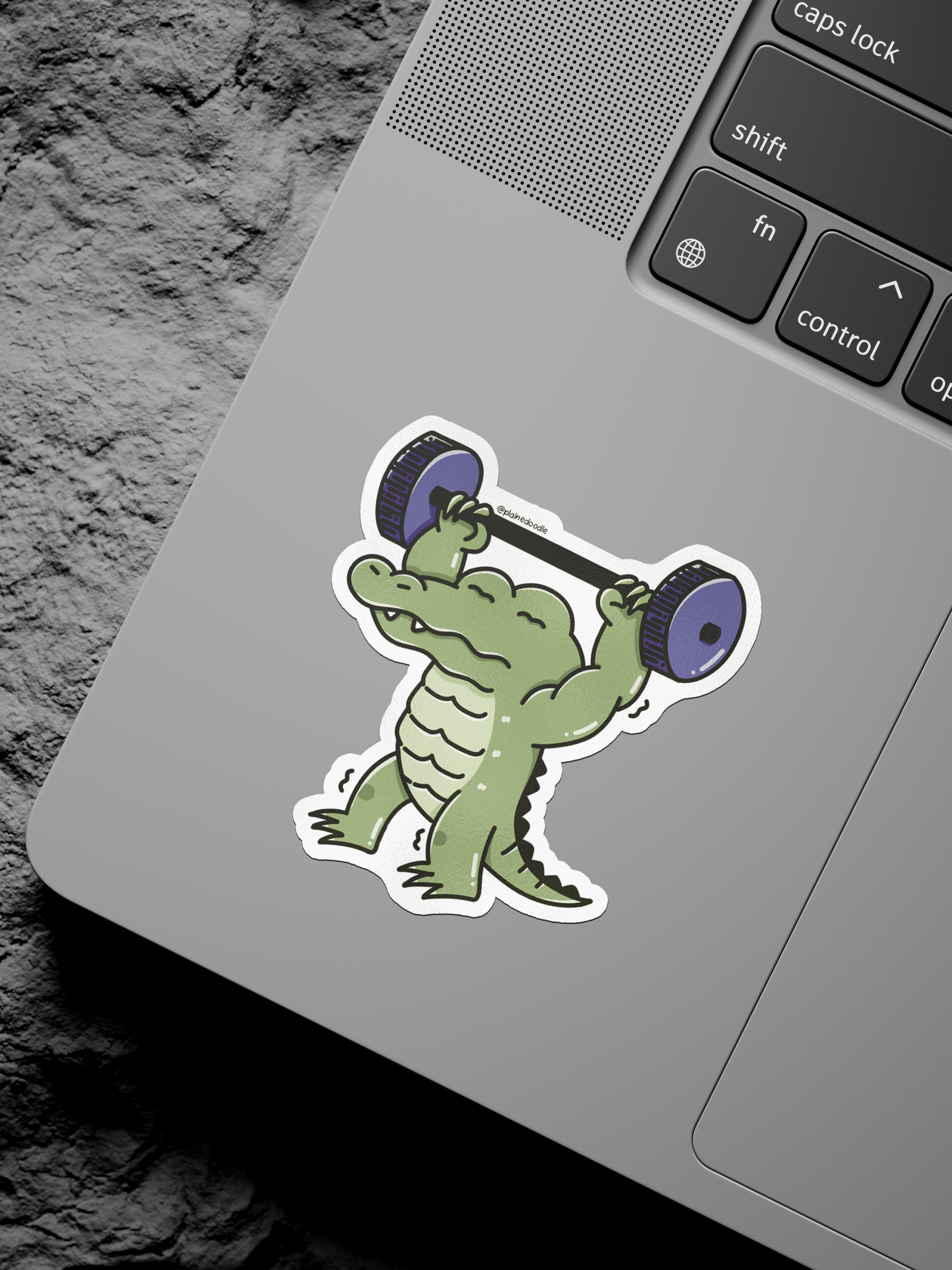 Gym Crocodile Vinyl Sticker - photo 2
