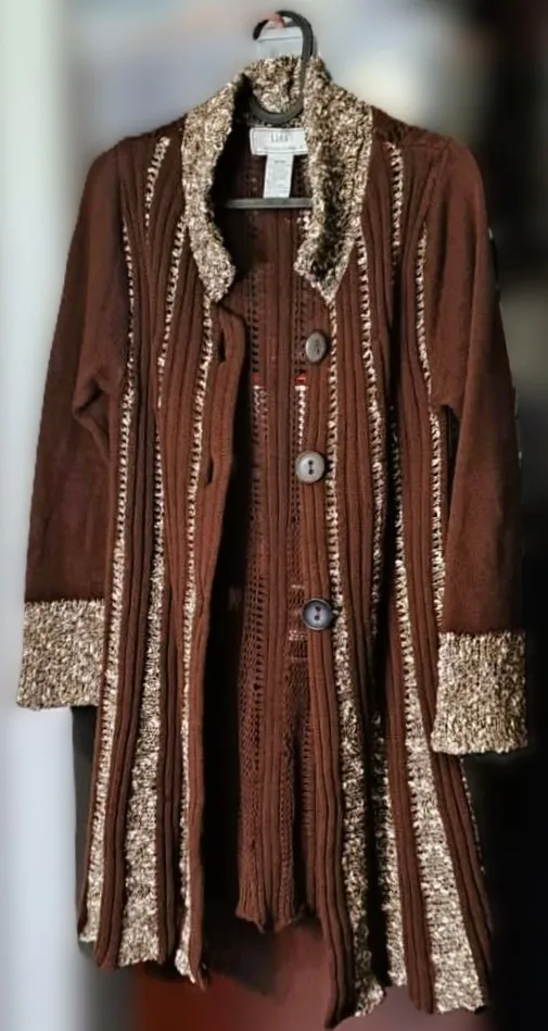 Long Cable-Knit Cardigan Sweater #Cleanout