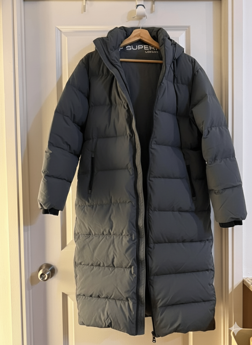 TNA The Super Puff Long Coat - Size M