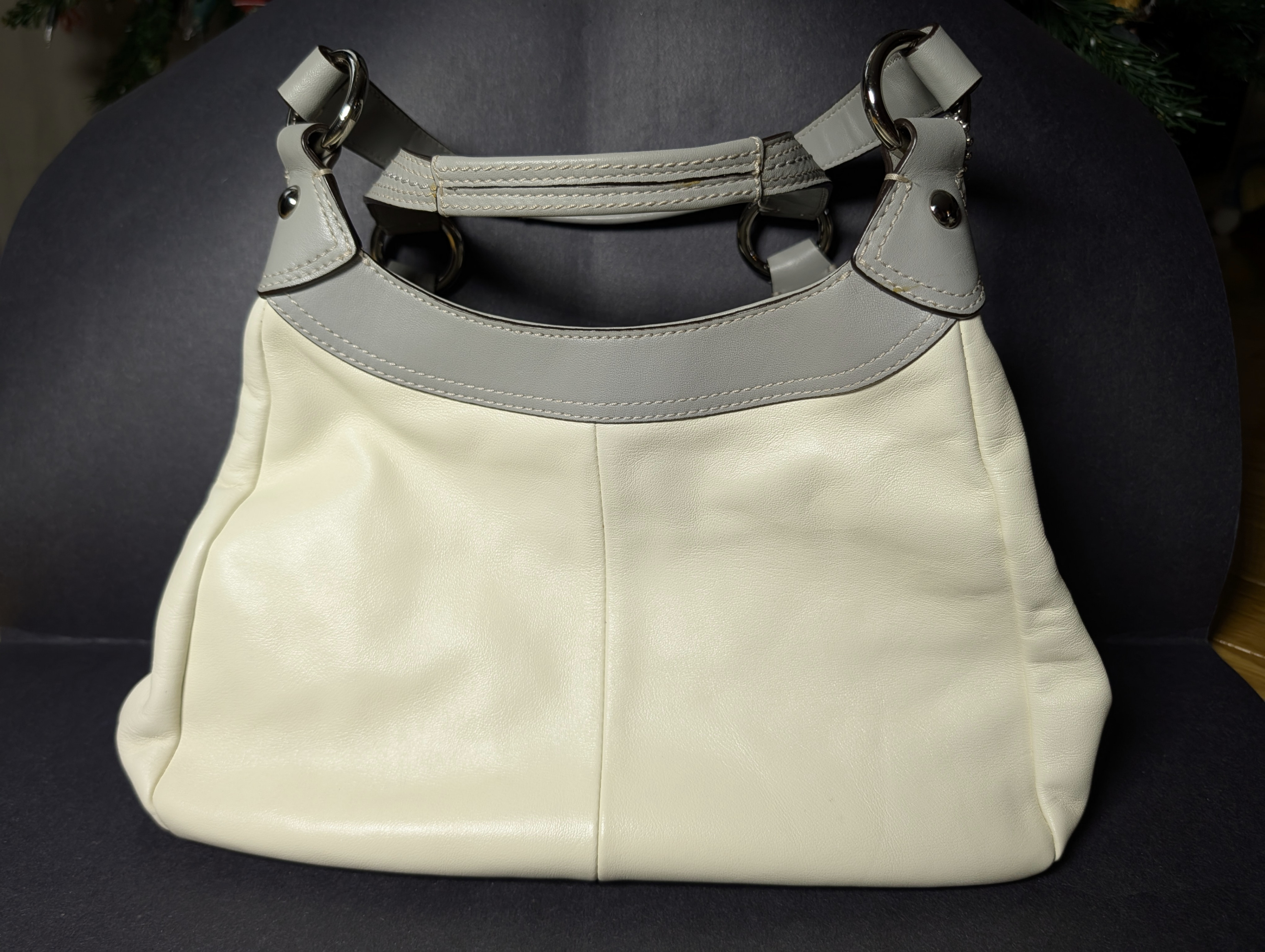 Coach White Purse/Handbag - photo 2