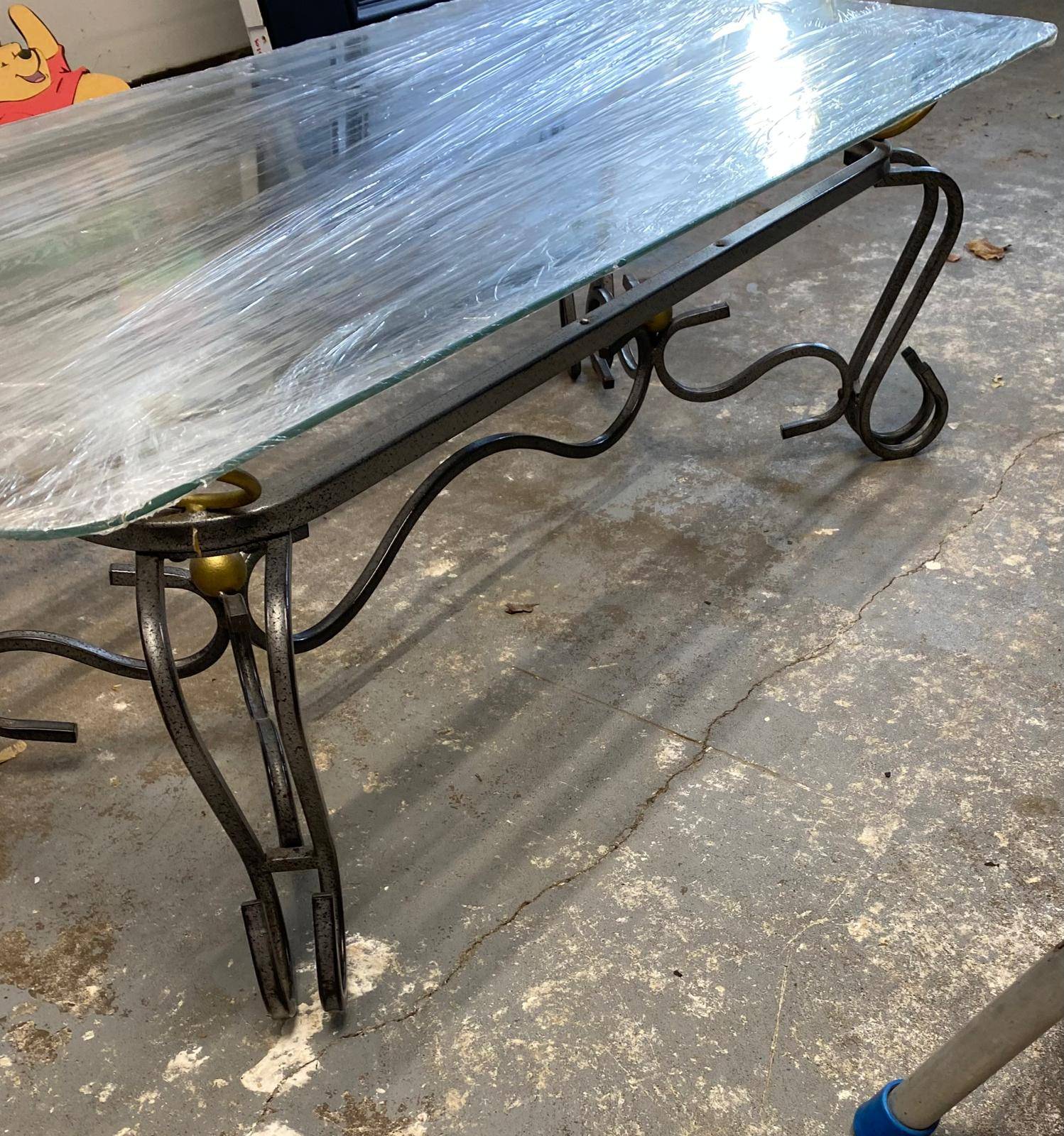 Glass Top Coffee Table - 43.5 " x 21 "