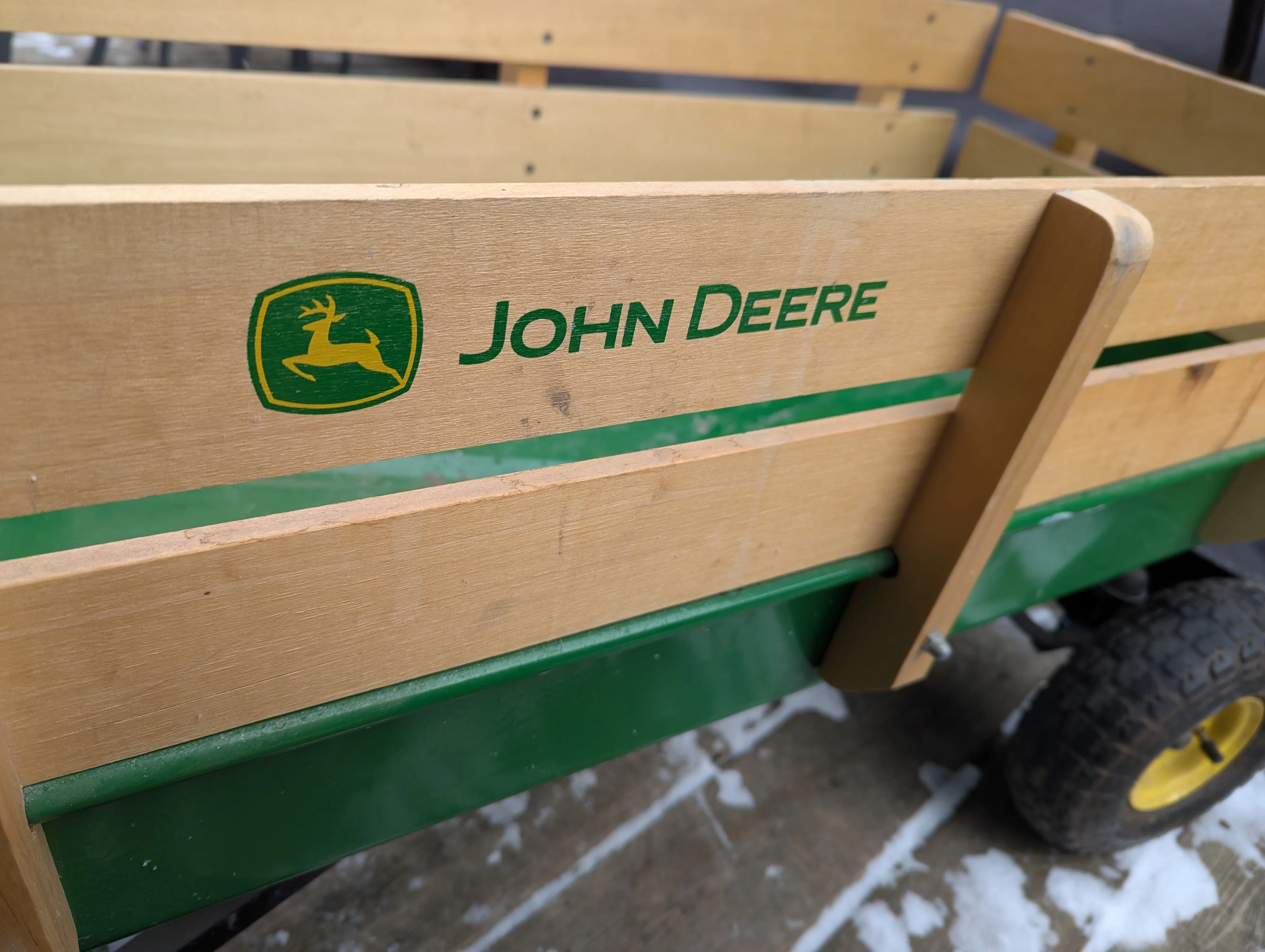 36" John Deere stake wagon for kids, groceries, or yard cleanup! image indicator(6)