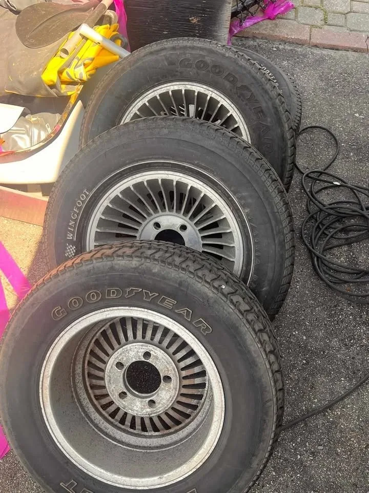 Vintage EagleGT/Goodyear Wingfoot Tires on Aluminum Rims