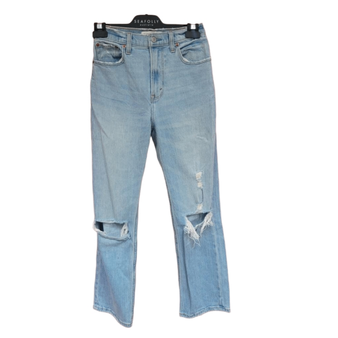 Abercrombie & Fitch Ankle Straight Ultra High Rise Jeans