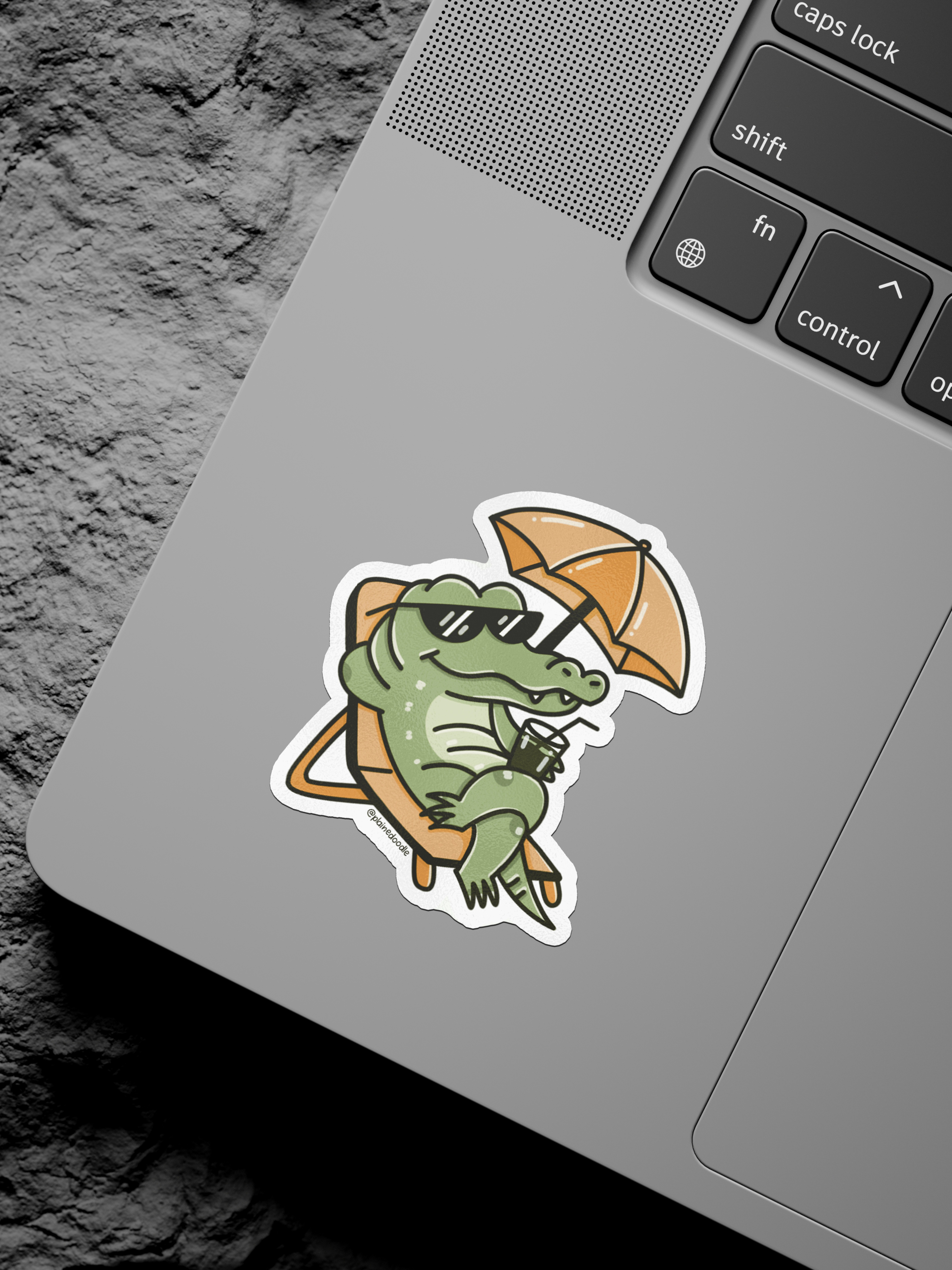 Chill Crocodile Vinyl Sticker - photo 2