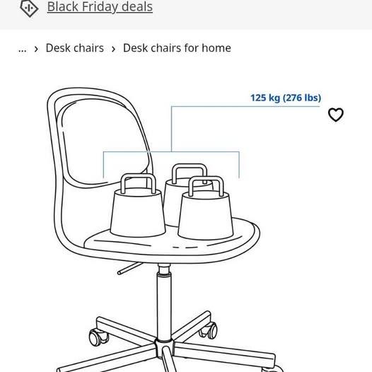 IKEA ÖRFJÄLL Swivel Chair - Modern Blue & Black - Like New! - photo 5