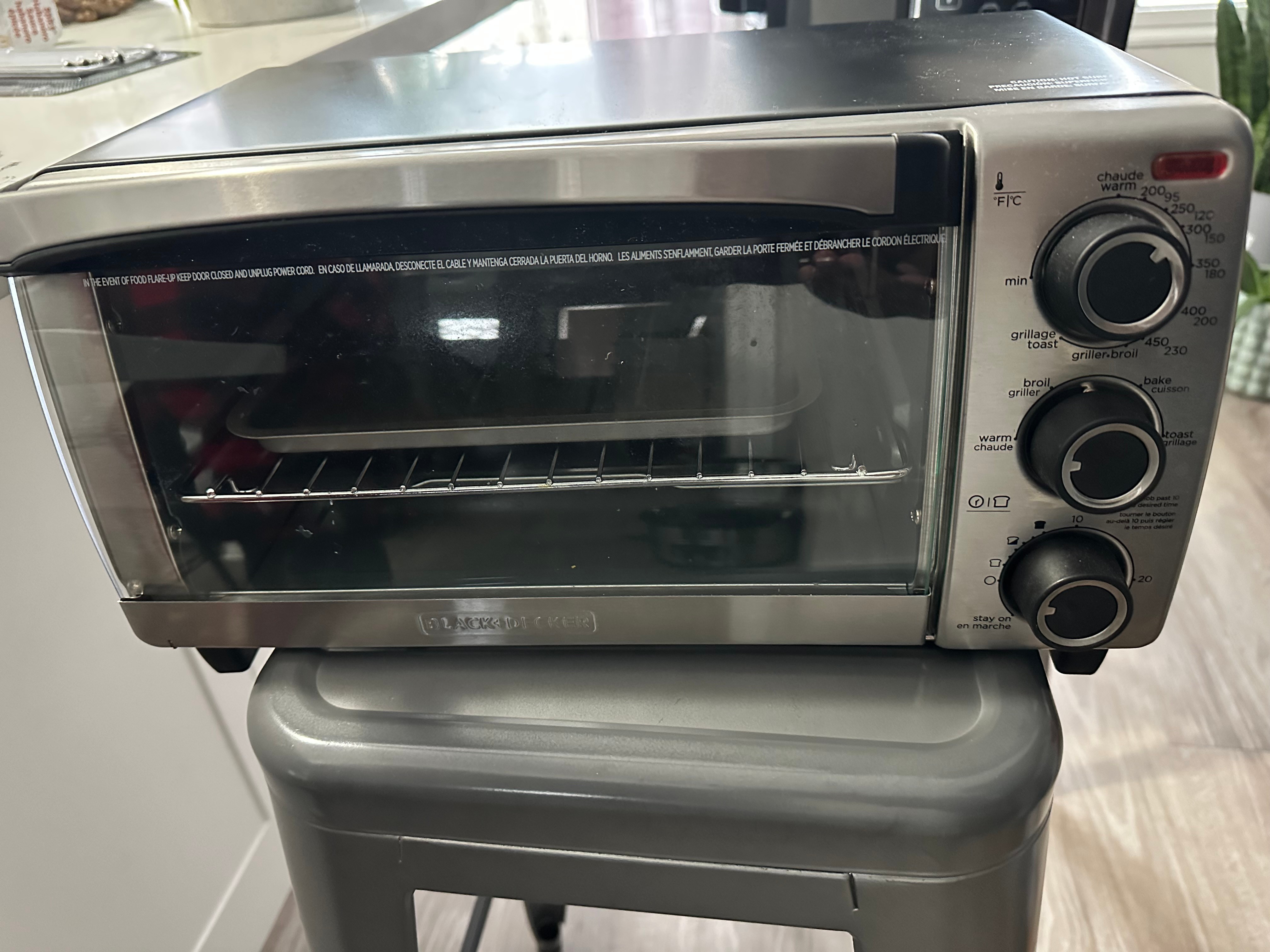 Black & Decker Toaster Oven w/ 4 Functions, Stainless Steel