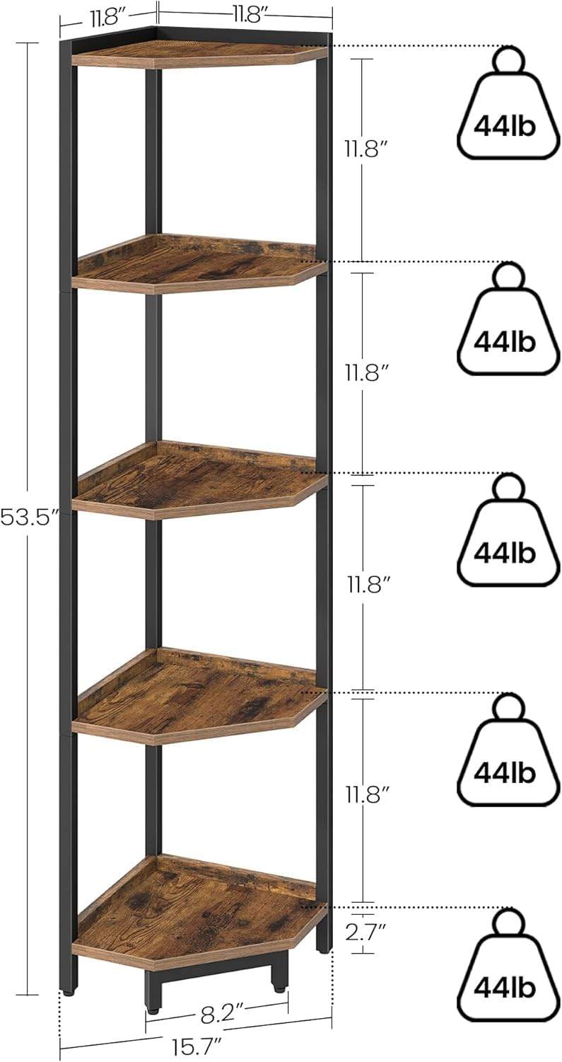 Brand New Corner Shelf - 5 Tier Bookshelf - photo 5