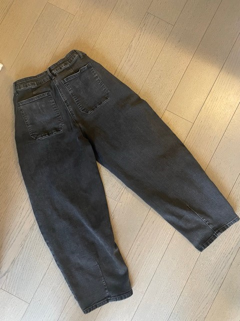 Barrel Jeans High Waisted Wide Leg Boyfriend Denim Jeans - photo 3