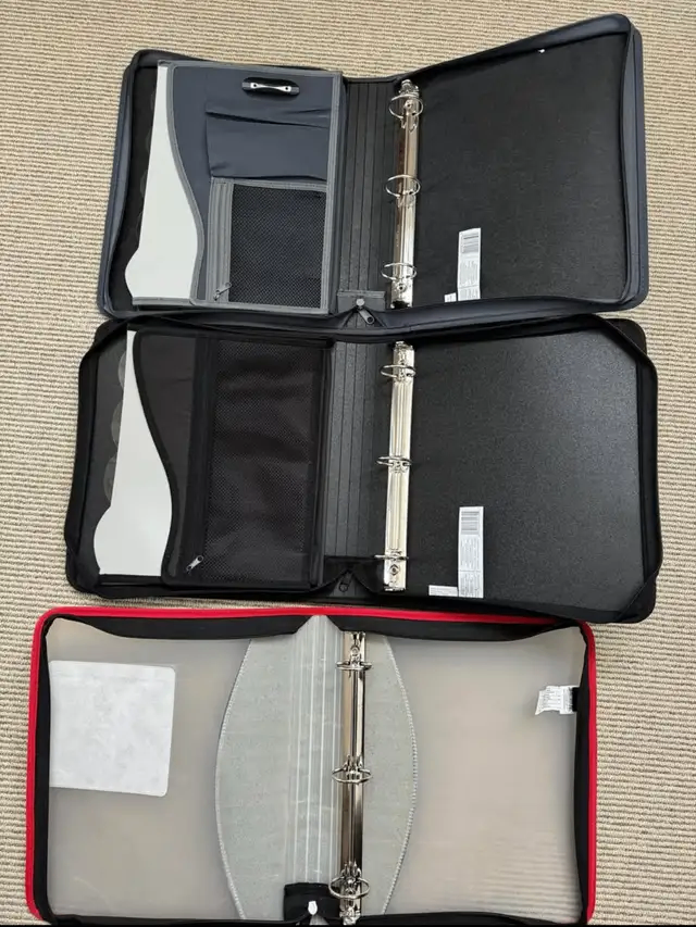 3 New Zipper Binders - photo 2