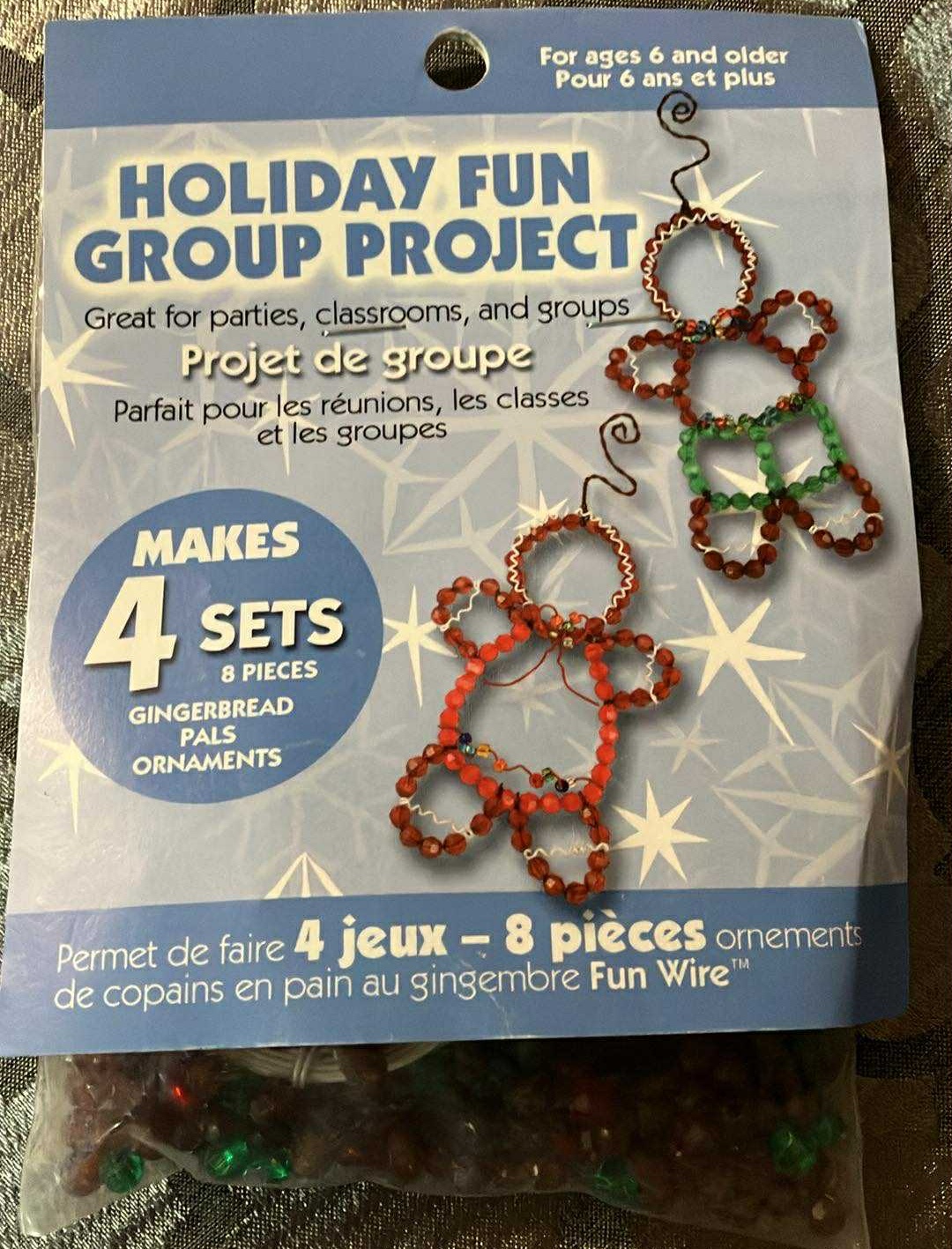 Holiday Fun Group Project Beaded Kit Gingerbread Pals (New)