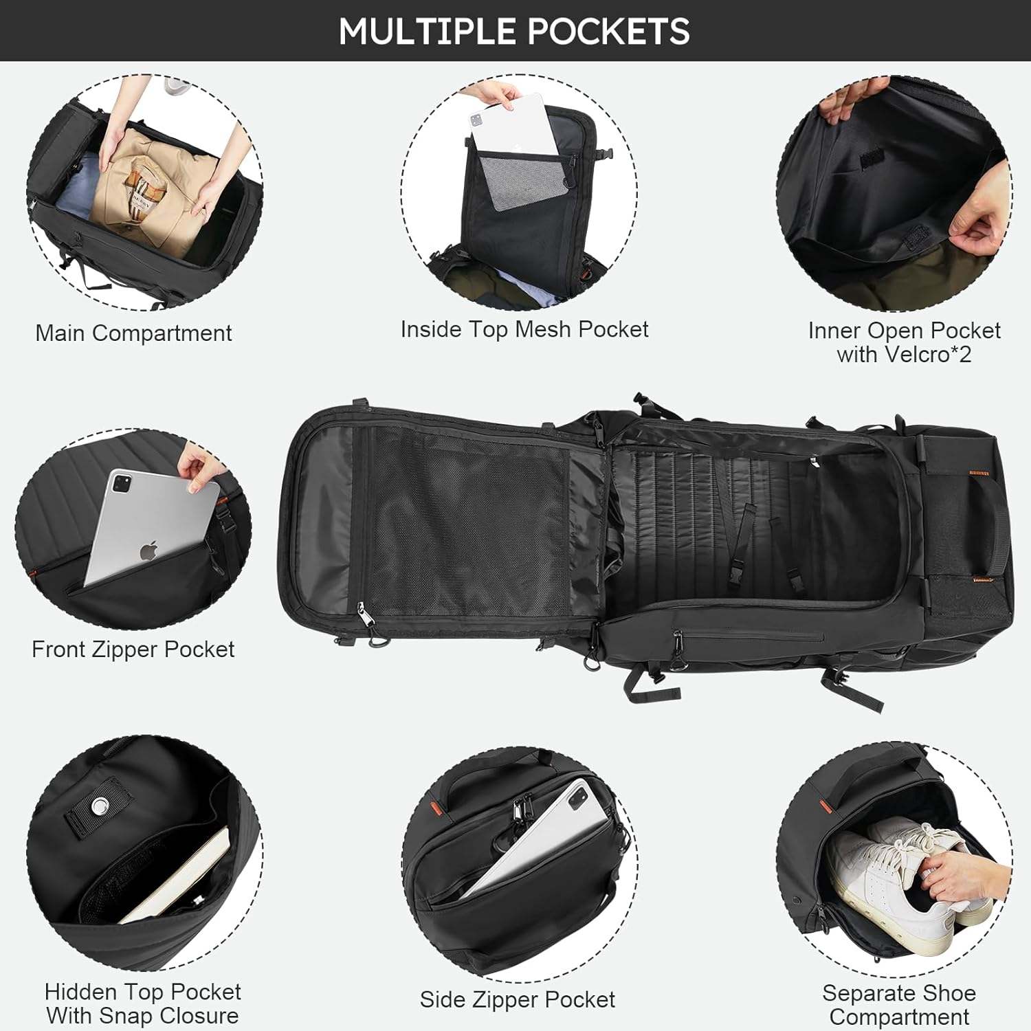 New 86L Folding Duffle Backpack w/ Wheels - photo 3