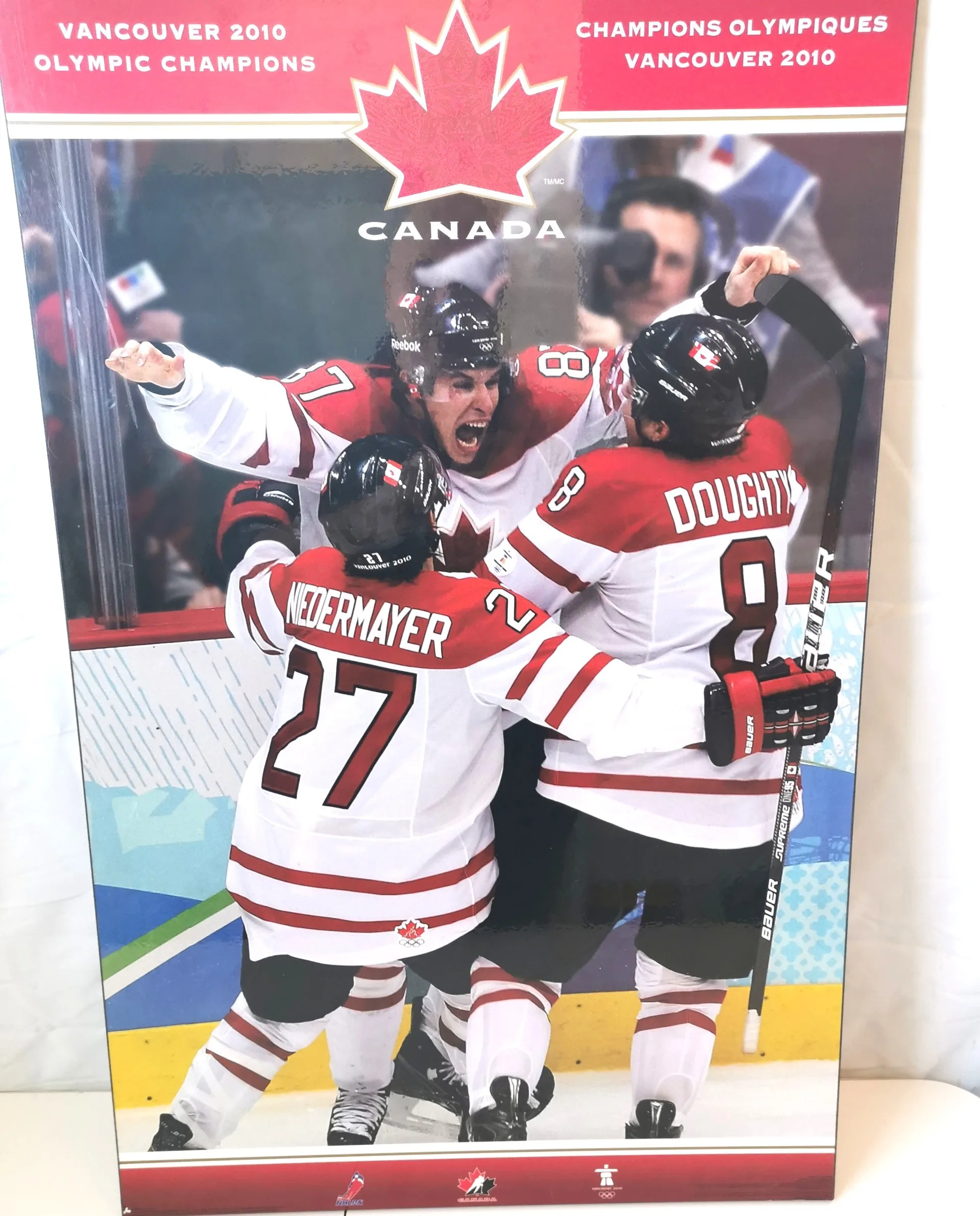 Golden Goal Team Canada 2010 Plaque Hardback .25 inch thick. image indicator(8)