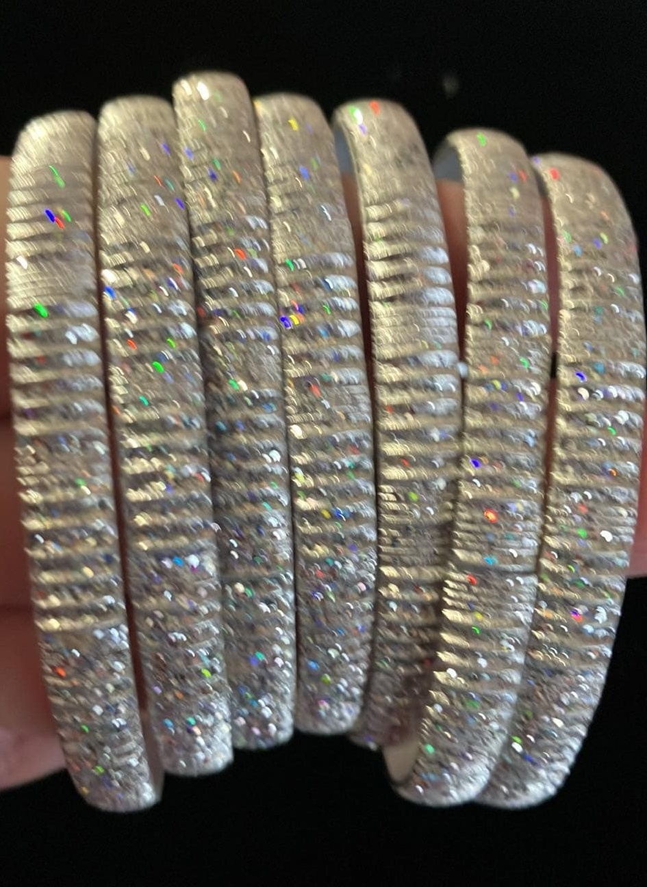 Bangles Shiny Silver (7 of them)