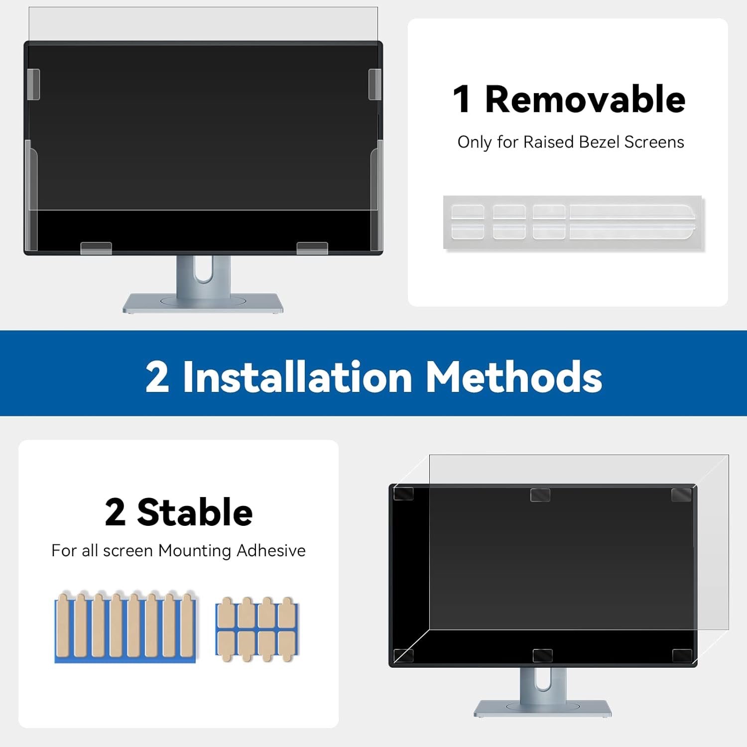 IPROKKO [2-Pack] 24 Inch Computer Privacy Screen Filter - photo 2
