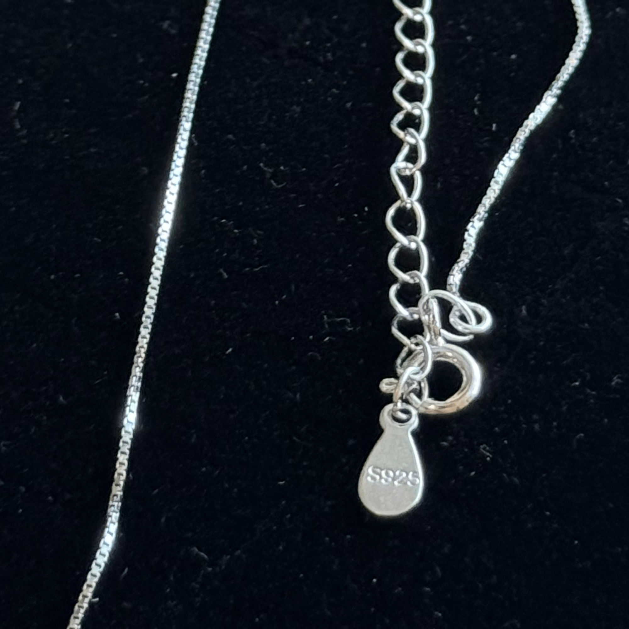 925 Sterling Silver Box Chain, 18 mm, 1.5mm (New)