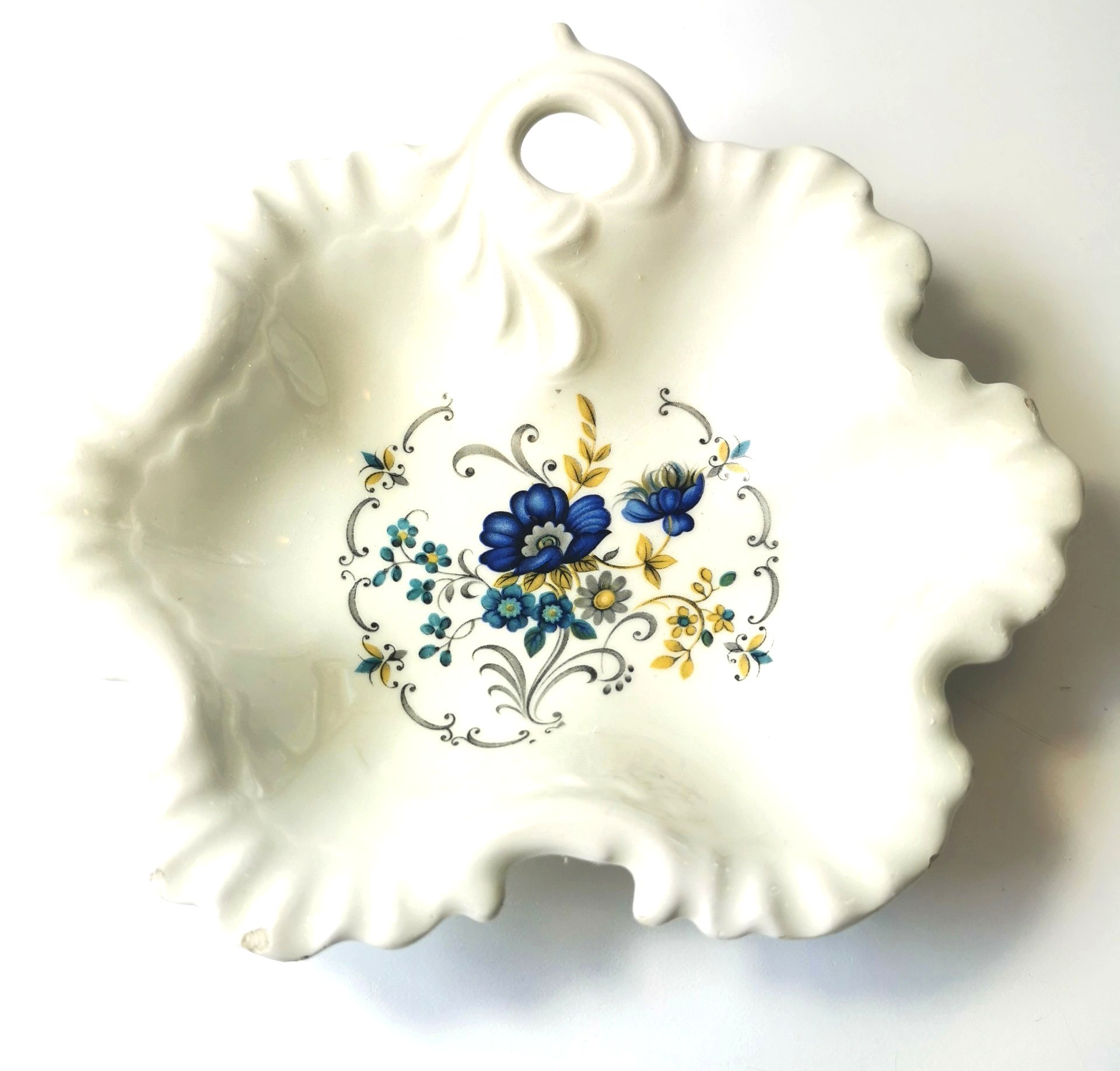 Candy Dish Limoge France Botanical Vintage Porcelain