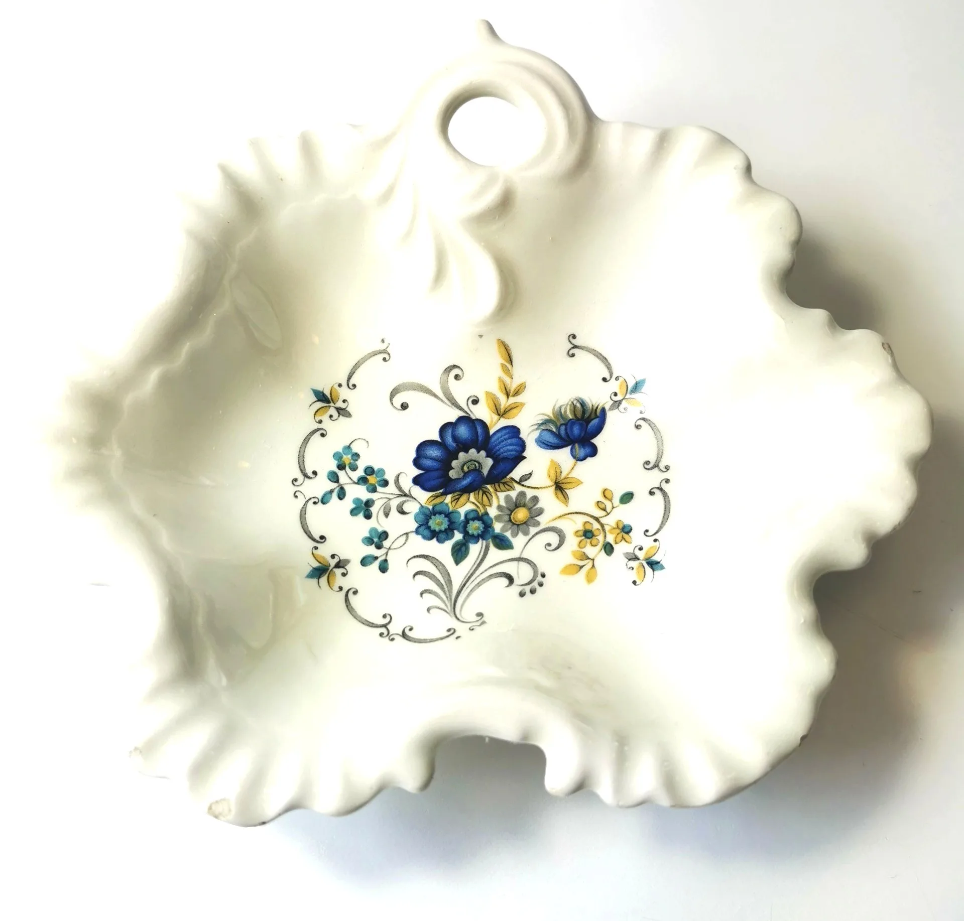 Candy Dish Limoge France Botanical Vintage Porcelain