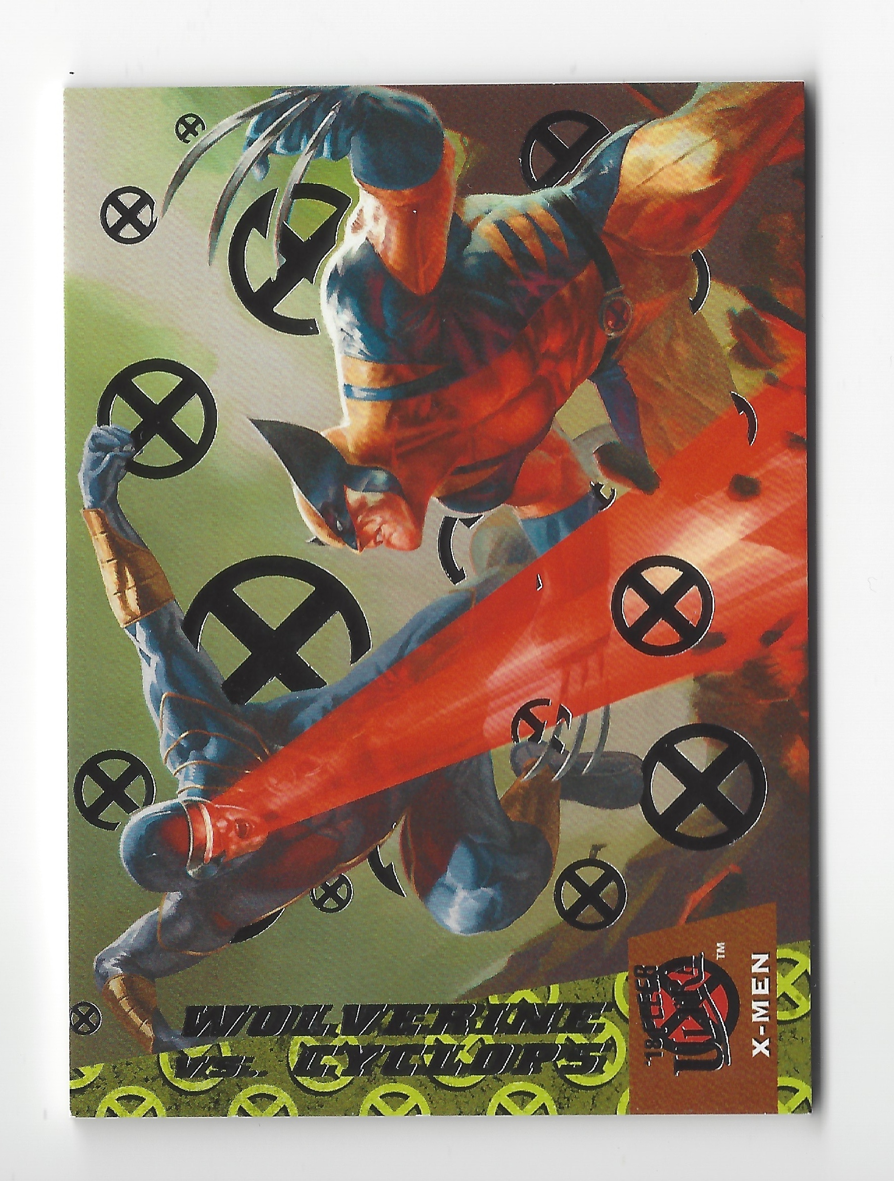 2018 Fleer Ultra X-Men Trading Card #GB1 Wolverine vs Cyclops
