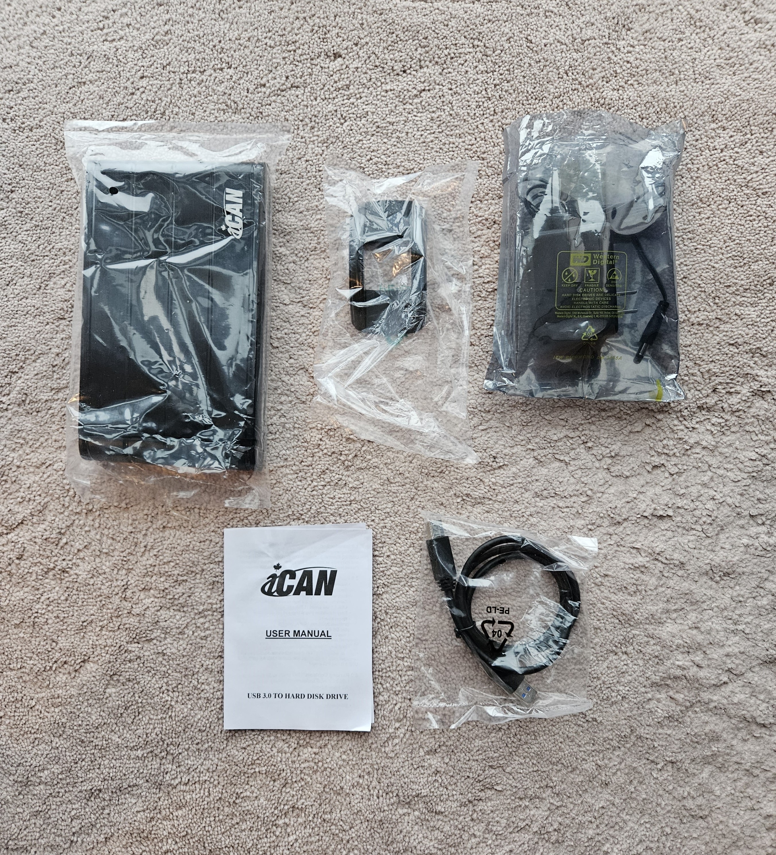 BRAND NEW in BOX iCAN SSD Enclosure USB 3.0 with Power Adapter - photo 3