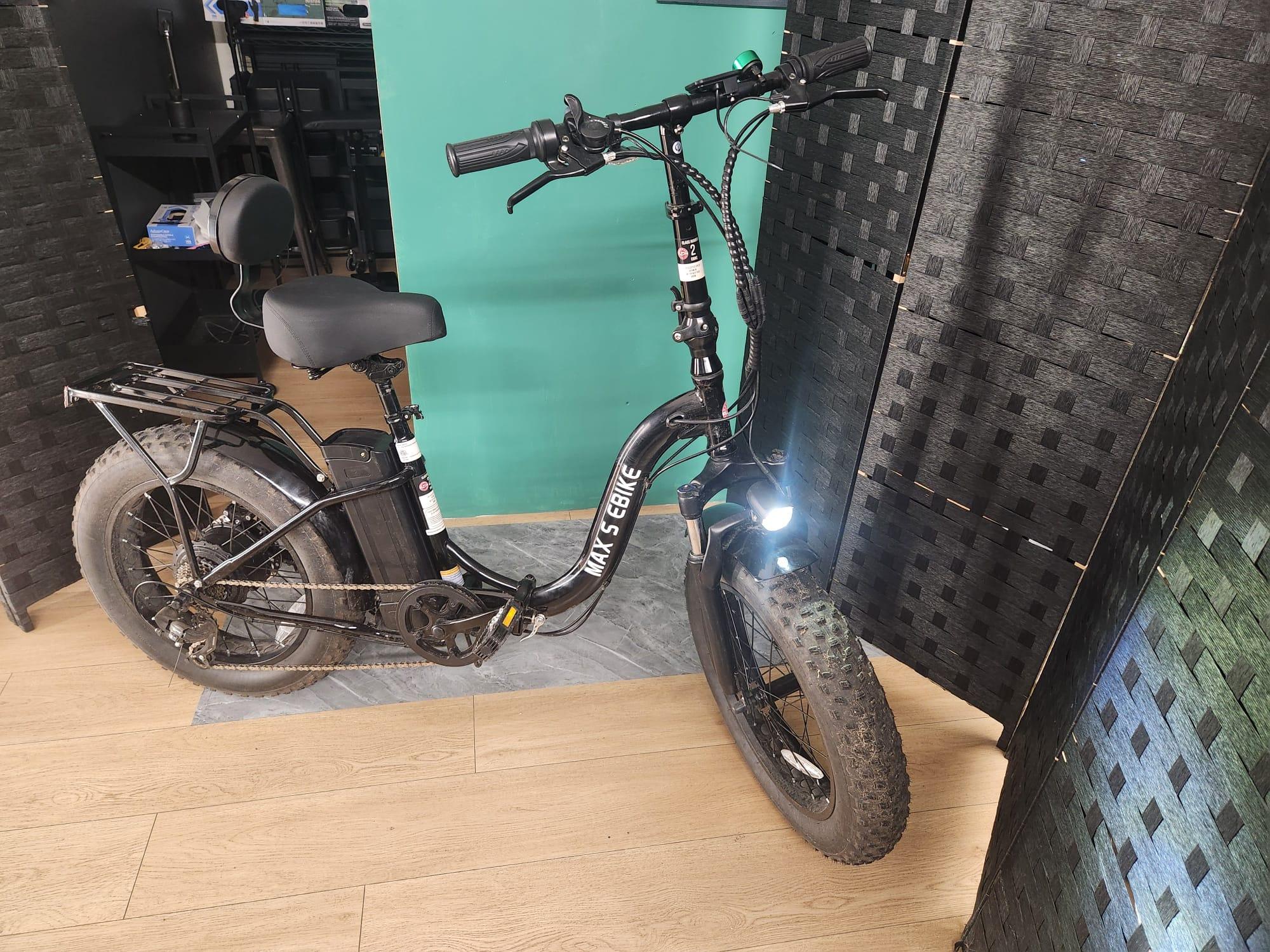 500W, 20"x4" fat-tire MaxS Ebike