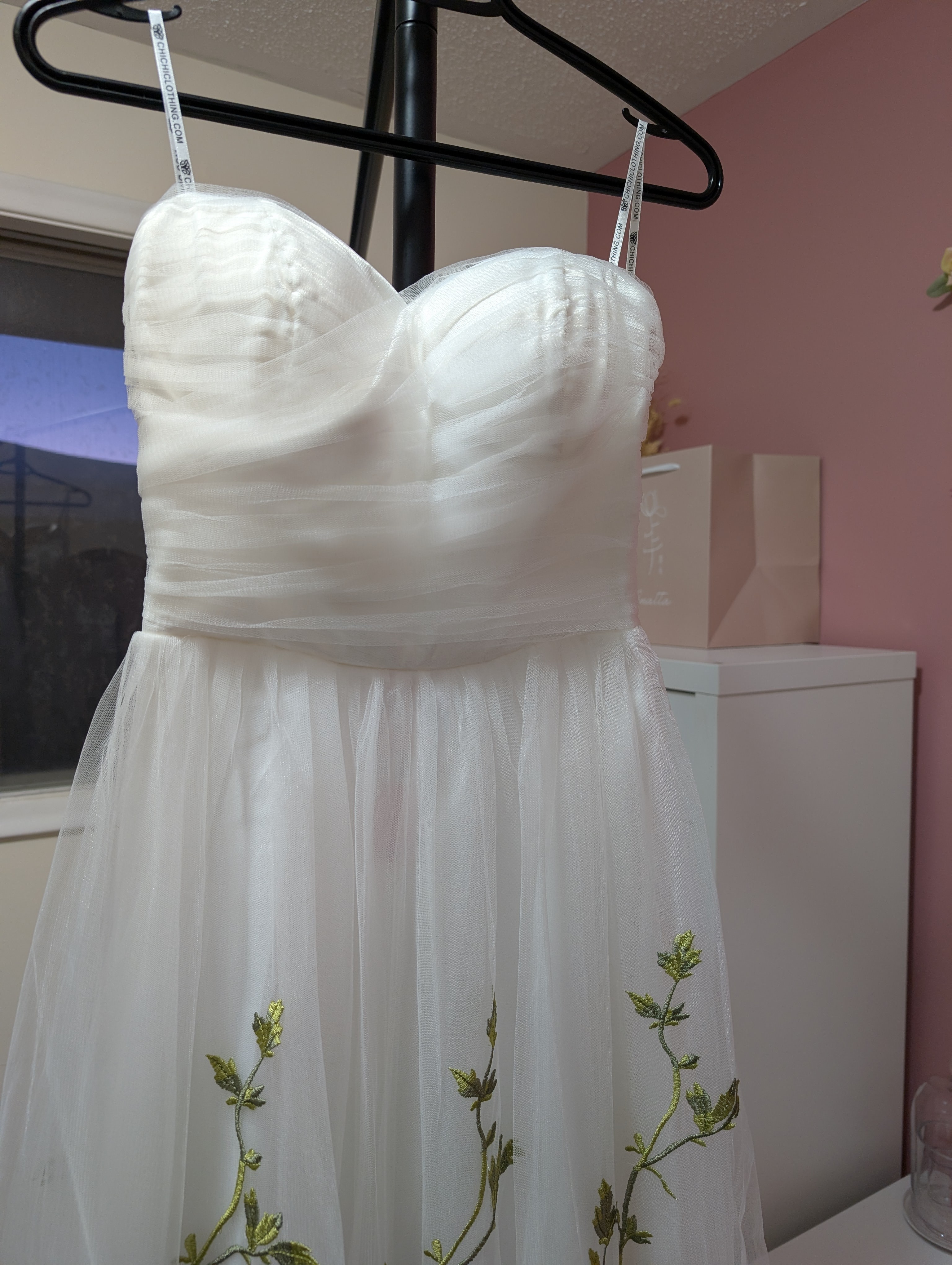 Size 2 Embroidered Floral Tulle Dress - photo 4