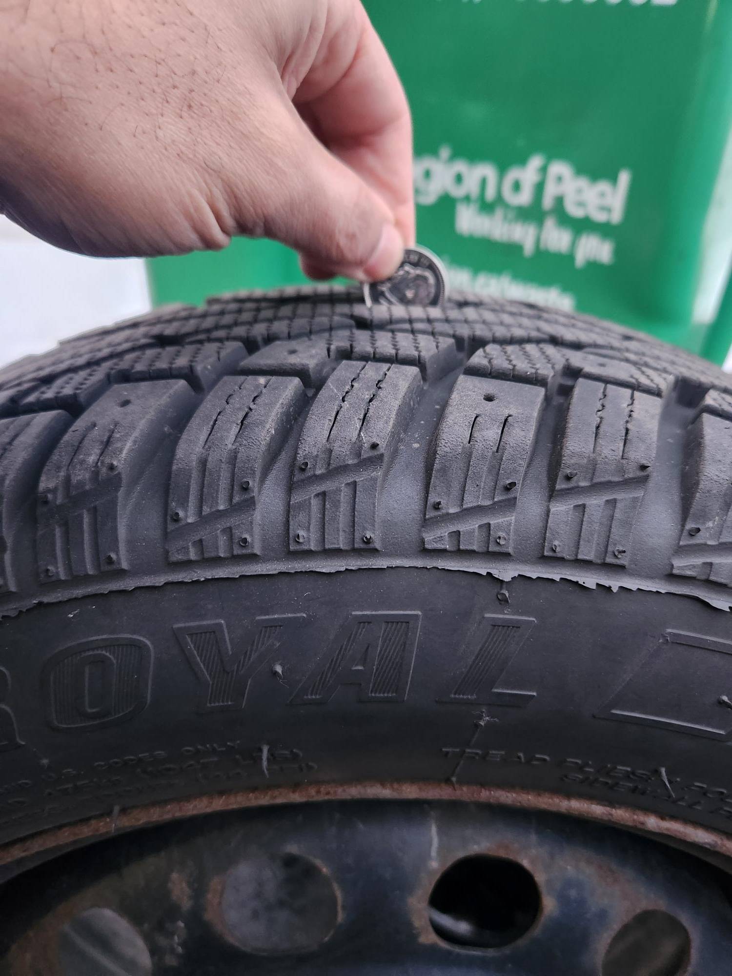 4 UNIROYAL TIGER PAW Winter Tires 175/65/14 with rims - photo 3