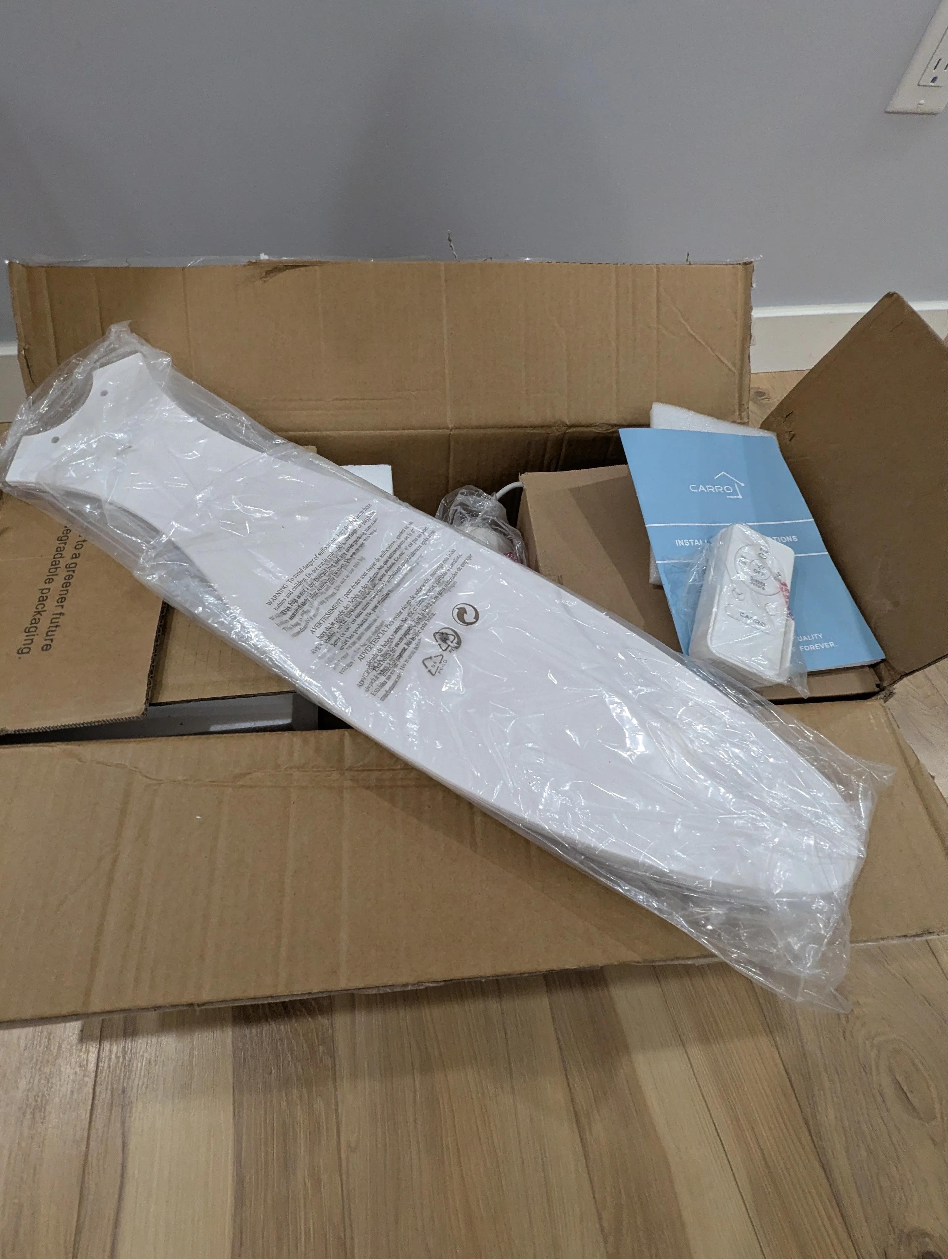 Ceiling Fan - Flush Mount White 52" image indicator(8)