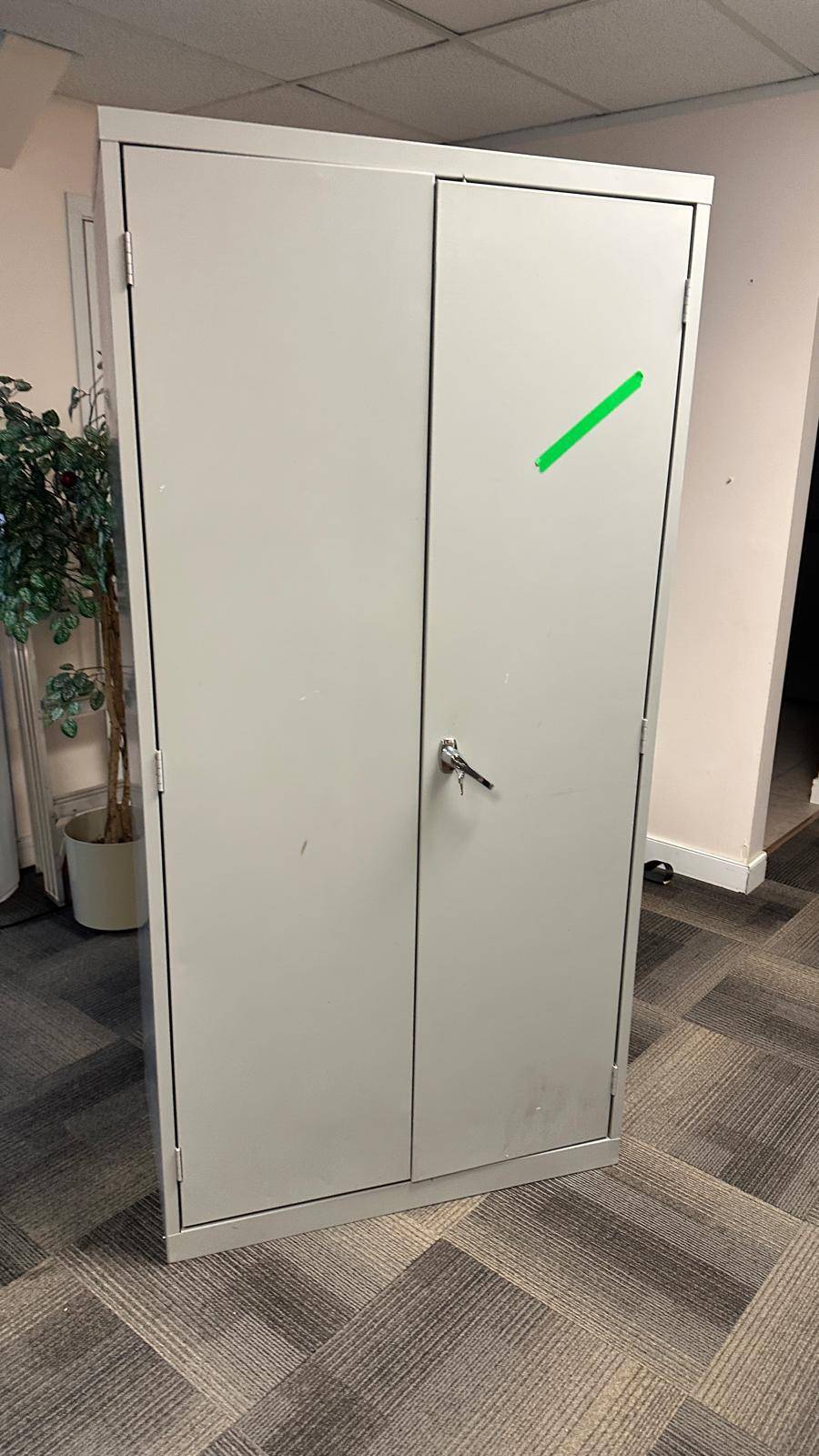 MOVING!!! Metal Storage Cabinet with Lock and key – Office