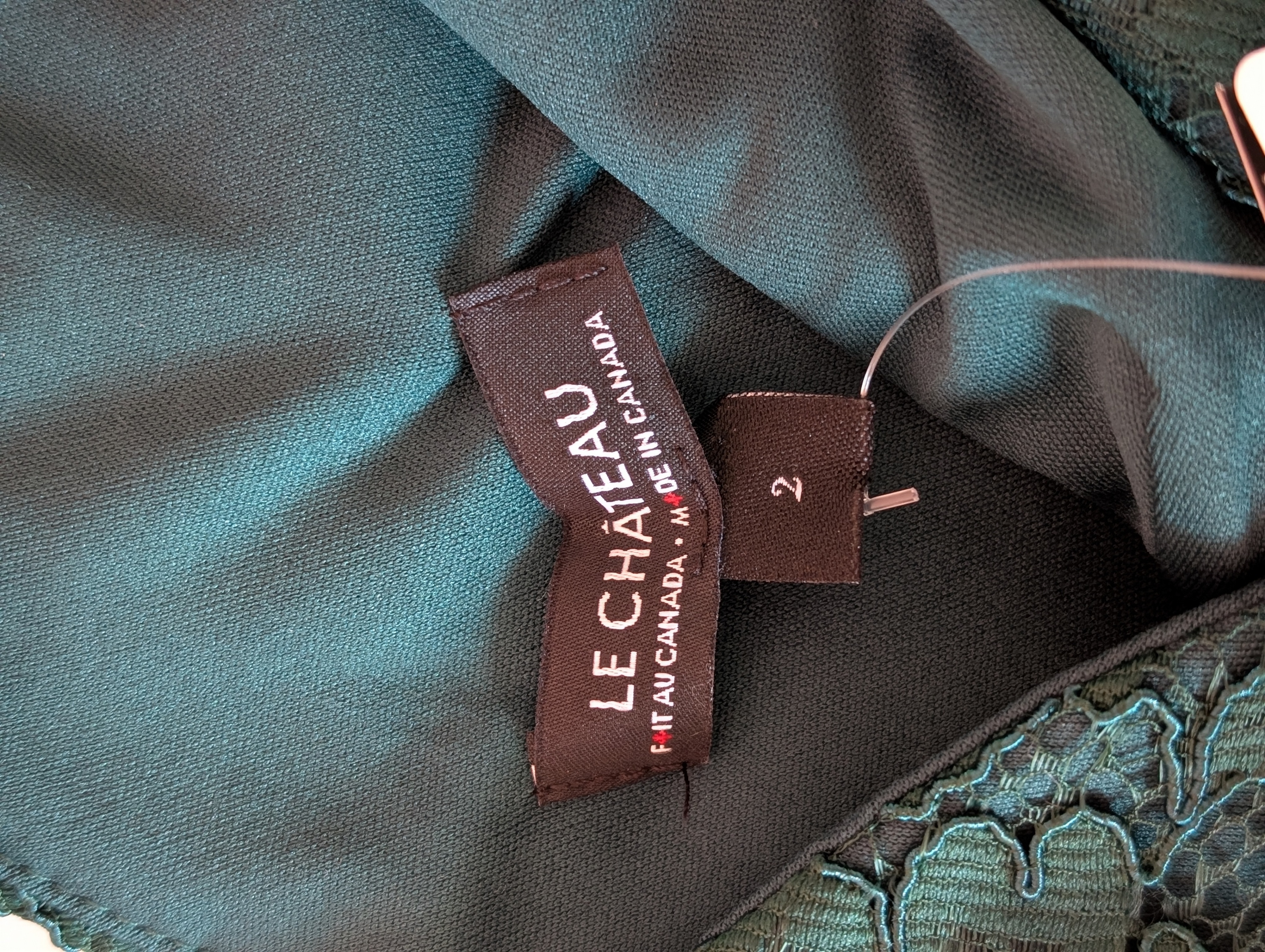 Size 2 Jade Green Lace Le Chateau Dress - photo 5
