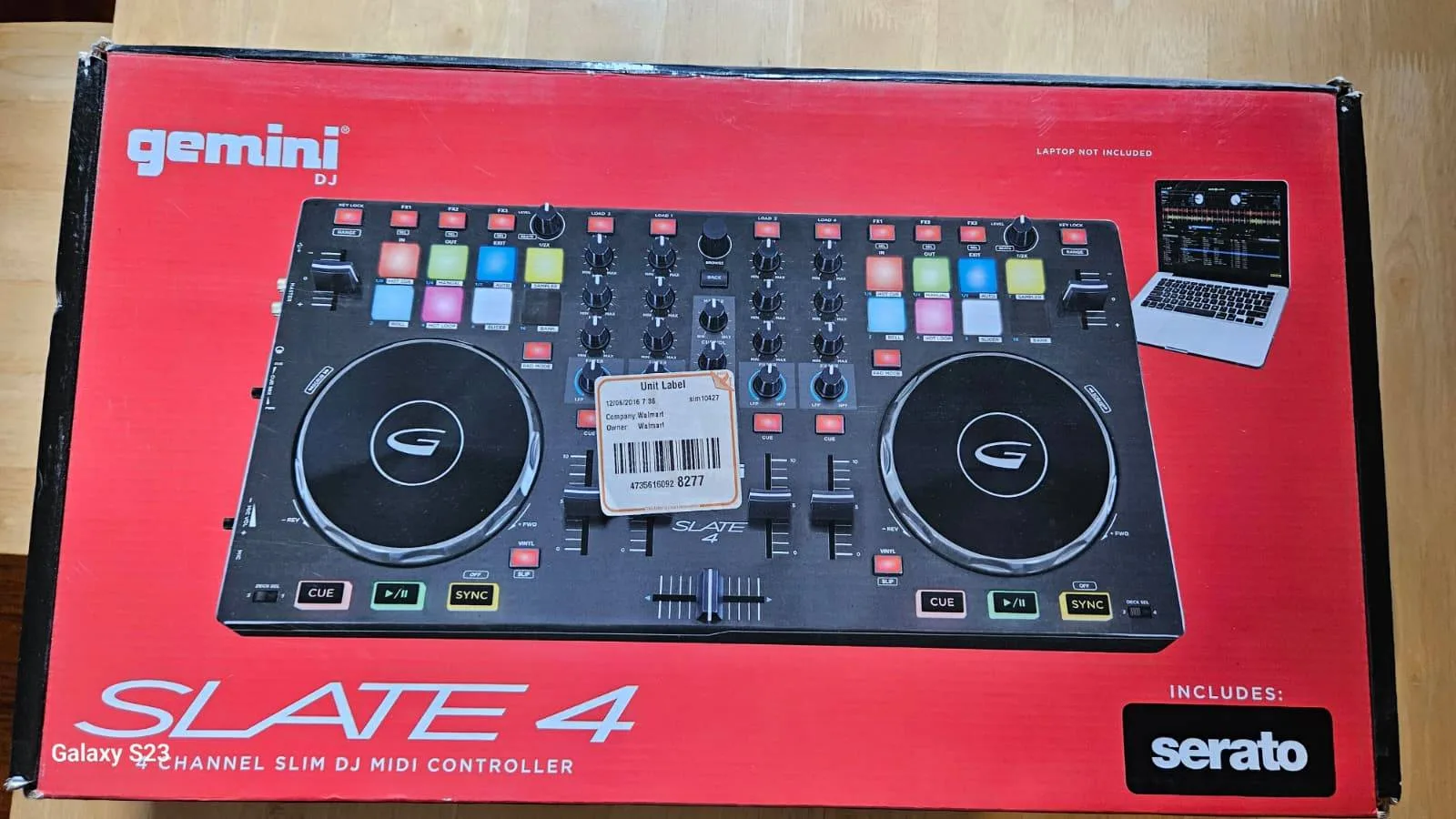 Gemini SLATE 4 4-Channel Serato Dj Controll Plug and Play