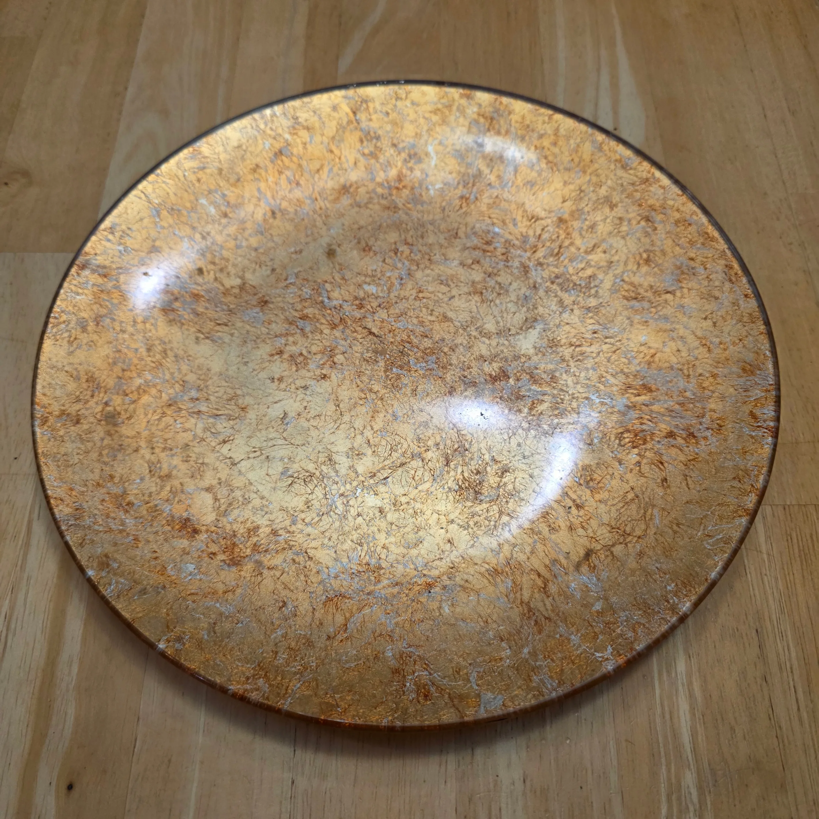 Glass Plate with Christmas Baubles or Christmas Tree Ornaments image indicator(2)