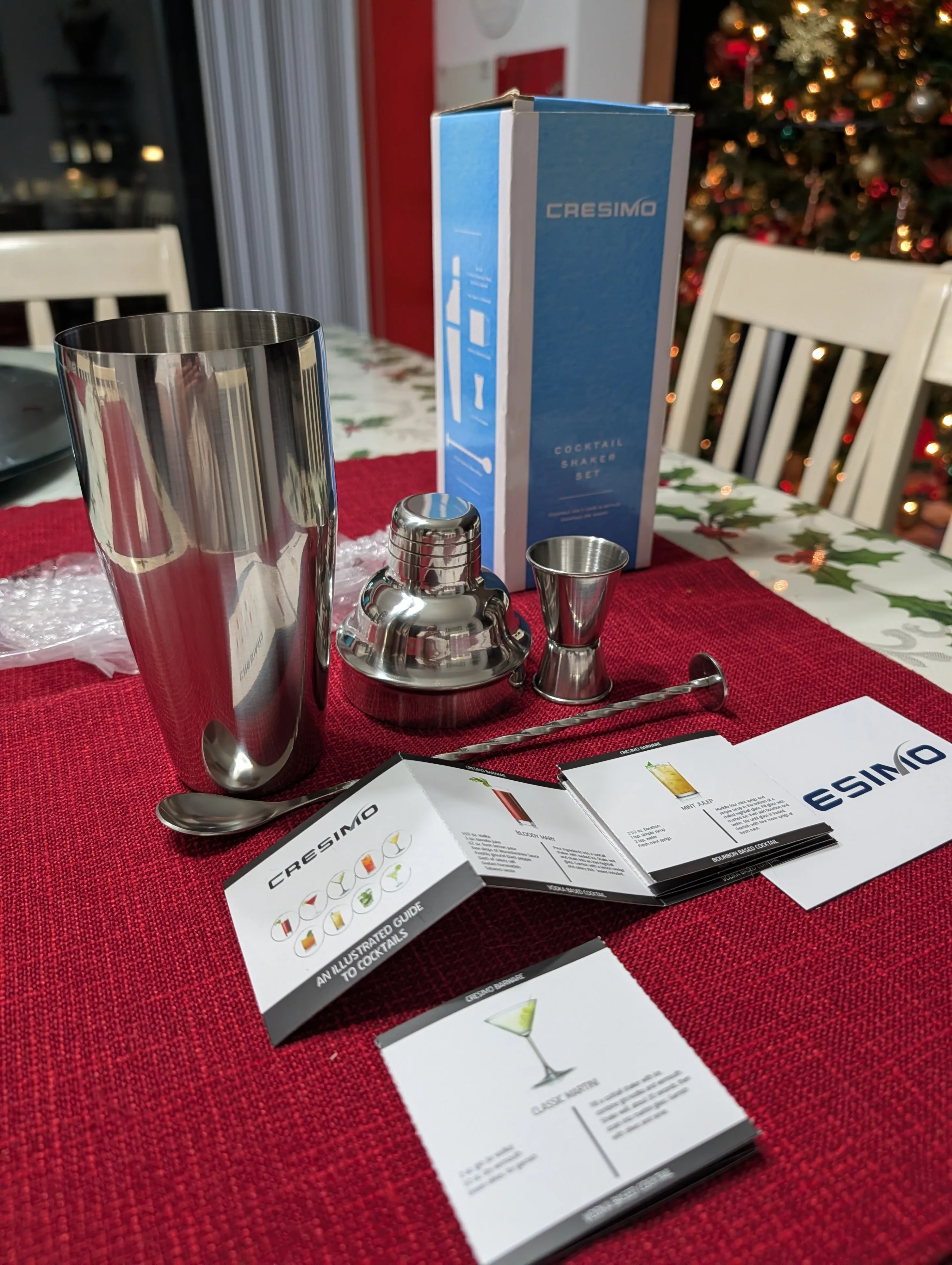 Cresimo Cocktail Shaker Set - Brand New in Box!